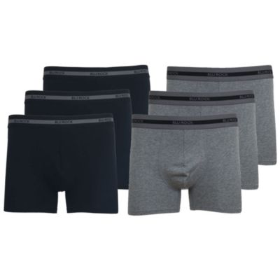 Blu Rock Men's Cotton Flex Stretch Boxer Briefs-6 Pack