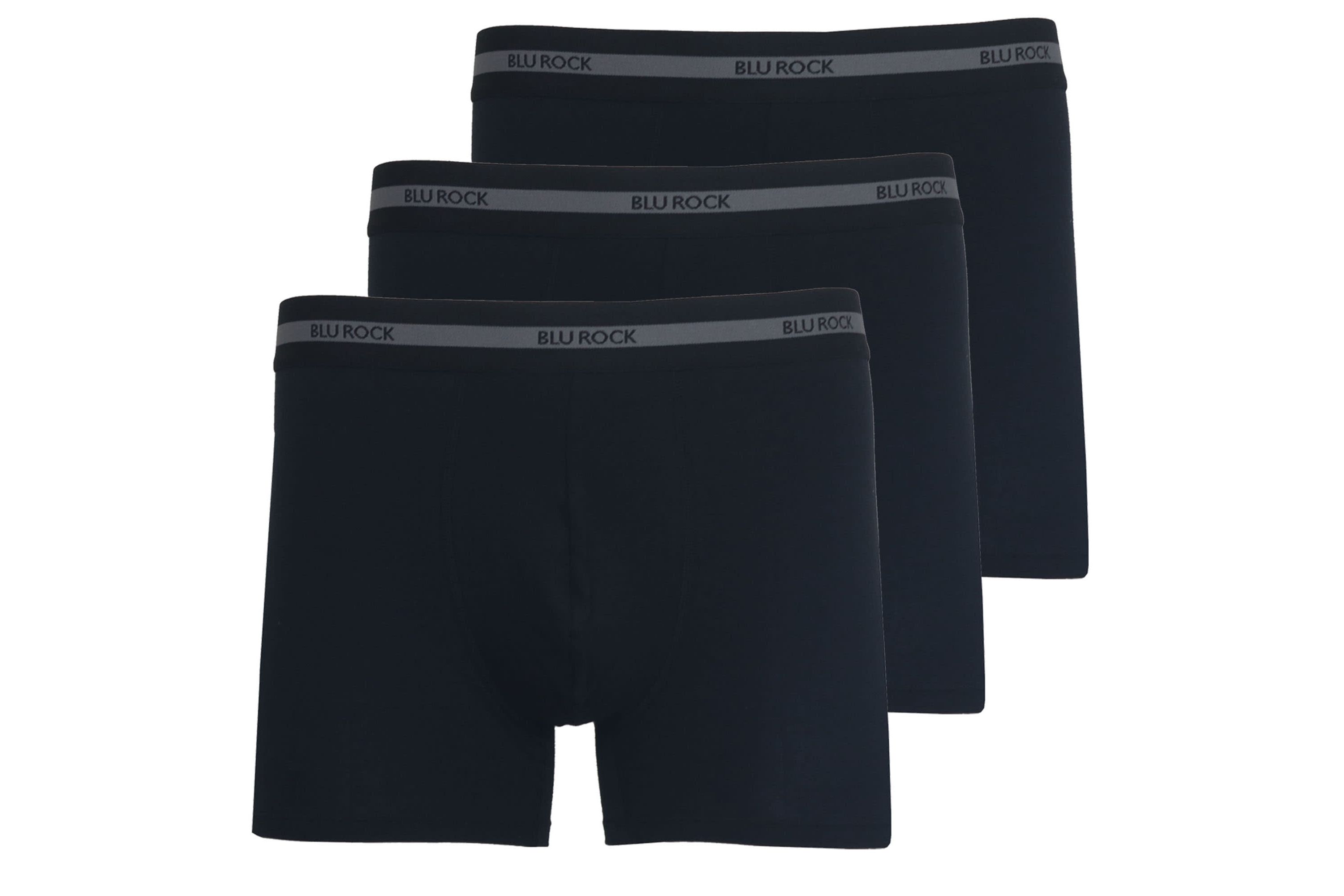 Mens Cotton Flex Stretch Boxer Briefs-3 pack