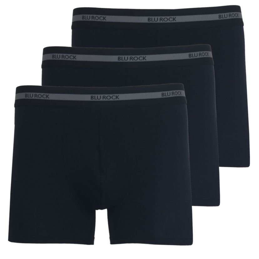 Mens Cotton Flex Stretch Boxer Briefs-3 pack
