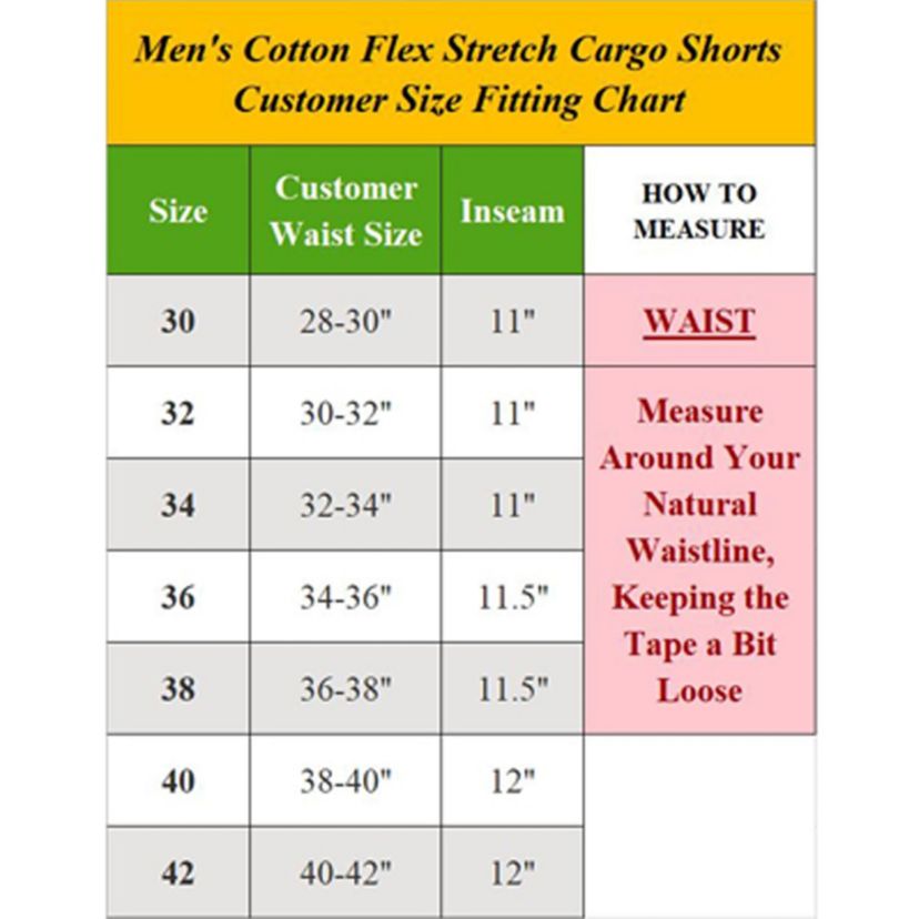 Blu Rock Mens Modern Fit  Cotton Flex Stretch Cargo Shorts With Belt- 3 Pack