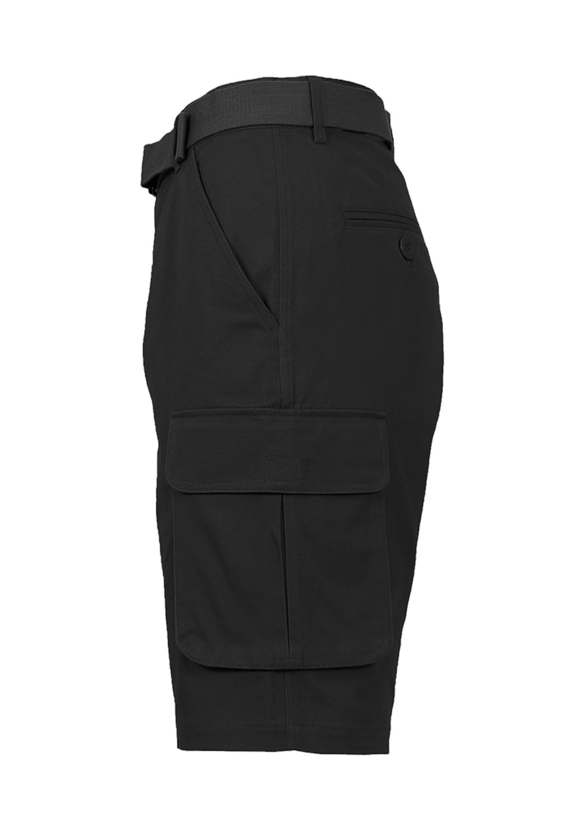 Mens Cotton Flex Stretch Cargo Shorts with Belt