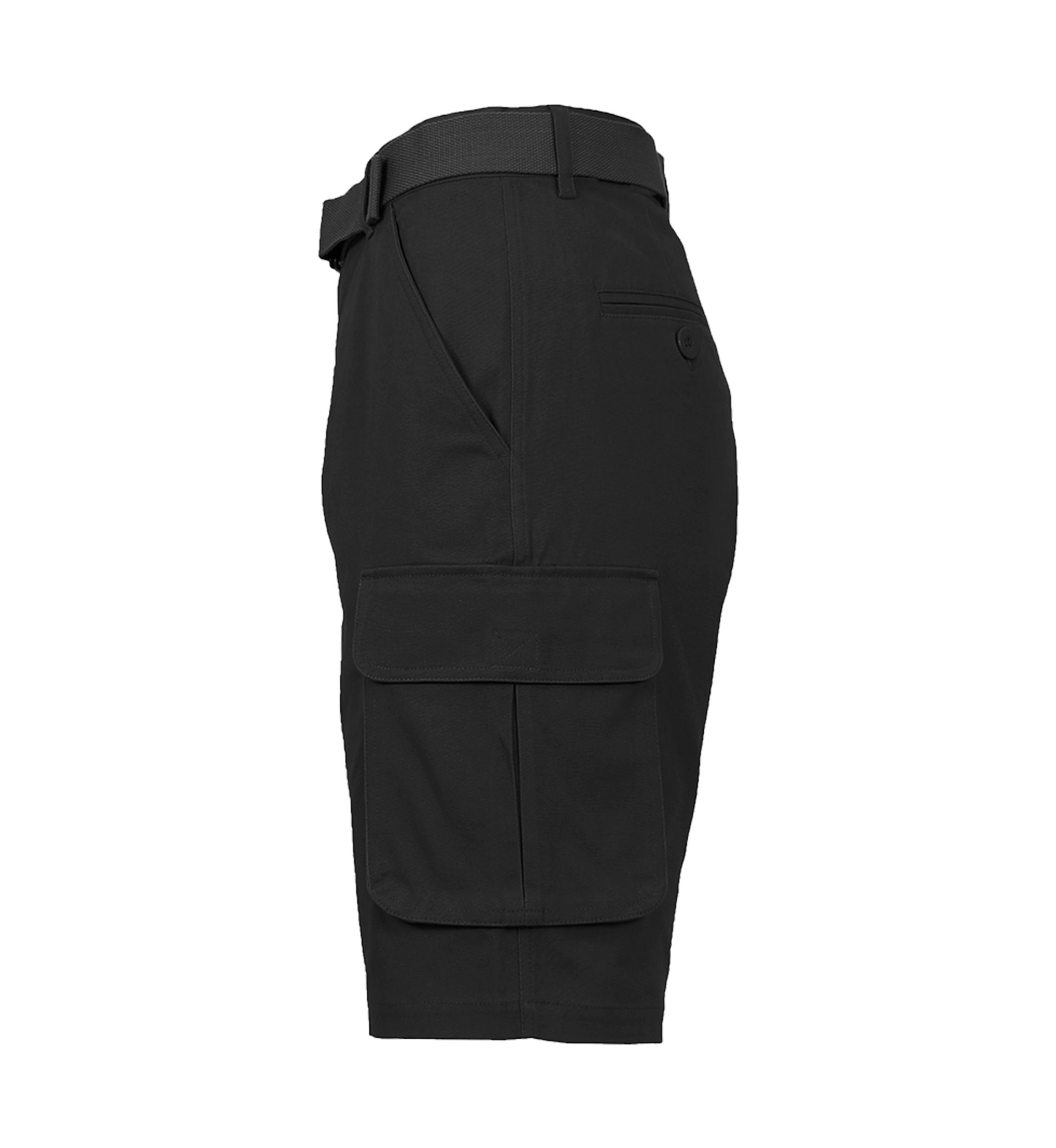 Mens Cotton Flex Stretch Cargo Shorts with Belt