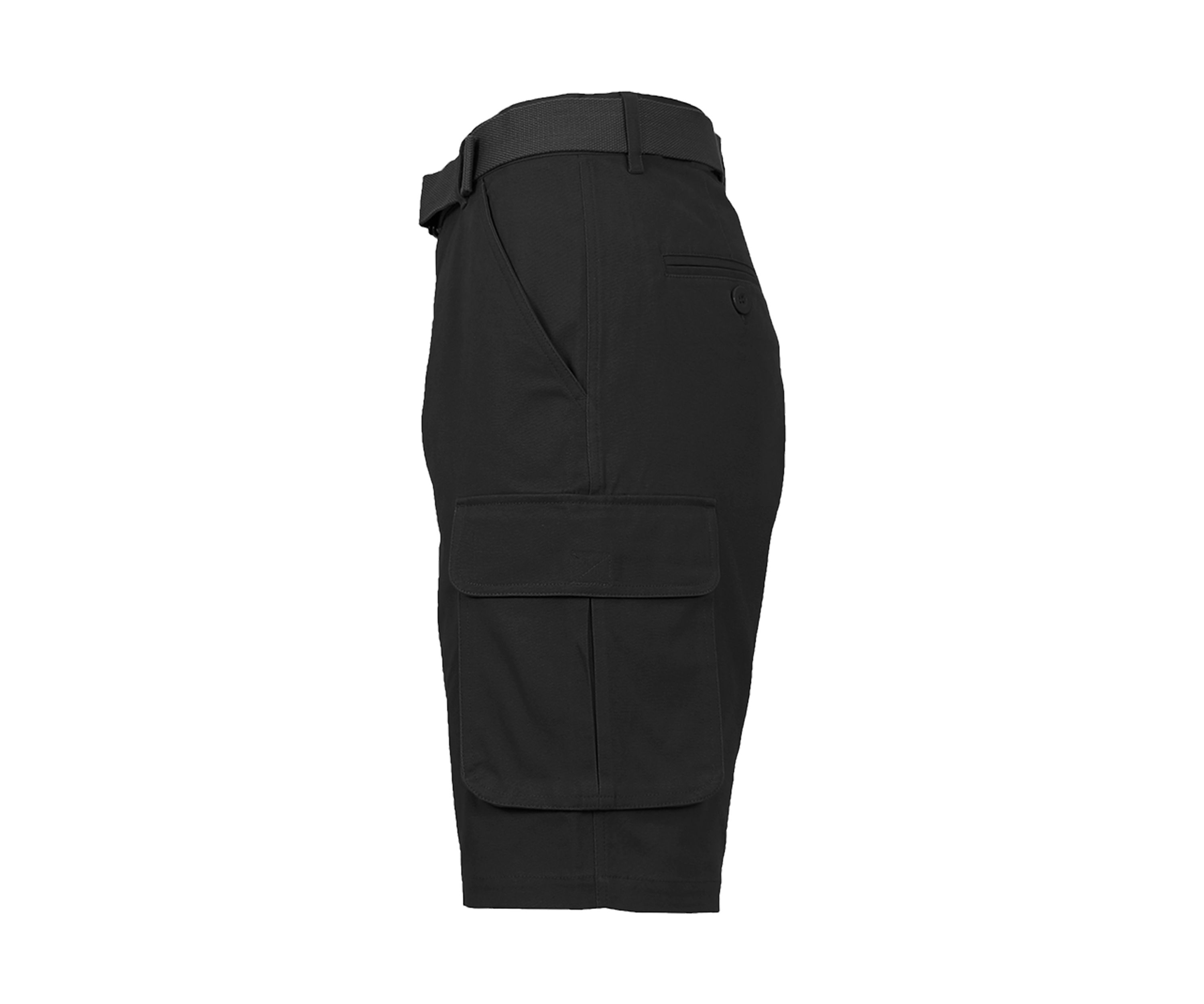 Mens Cotton Flex Stretch Cargo Shorts with Belt