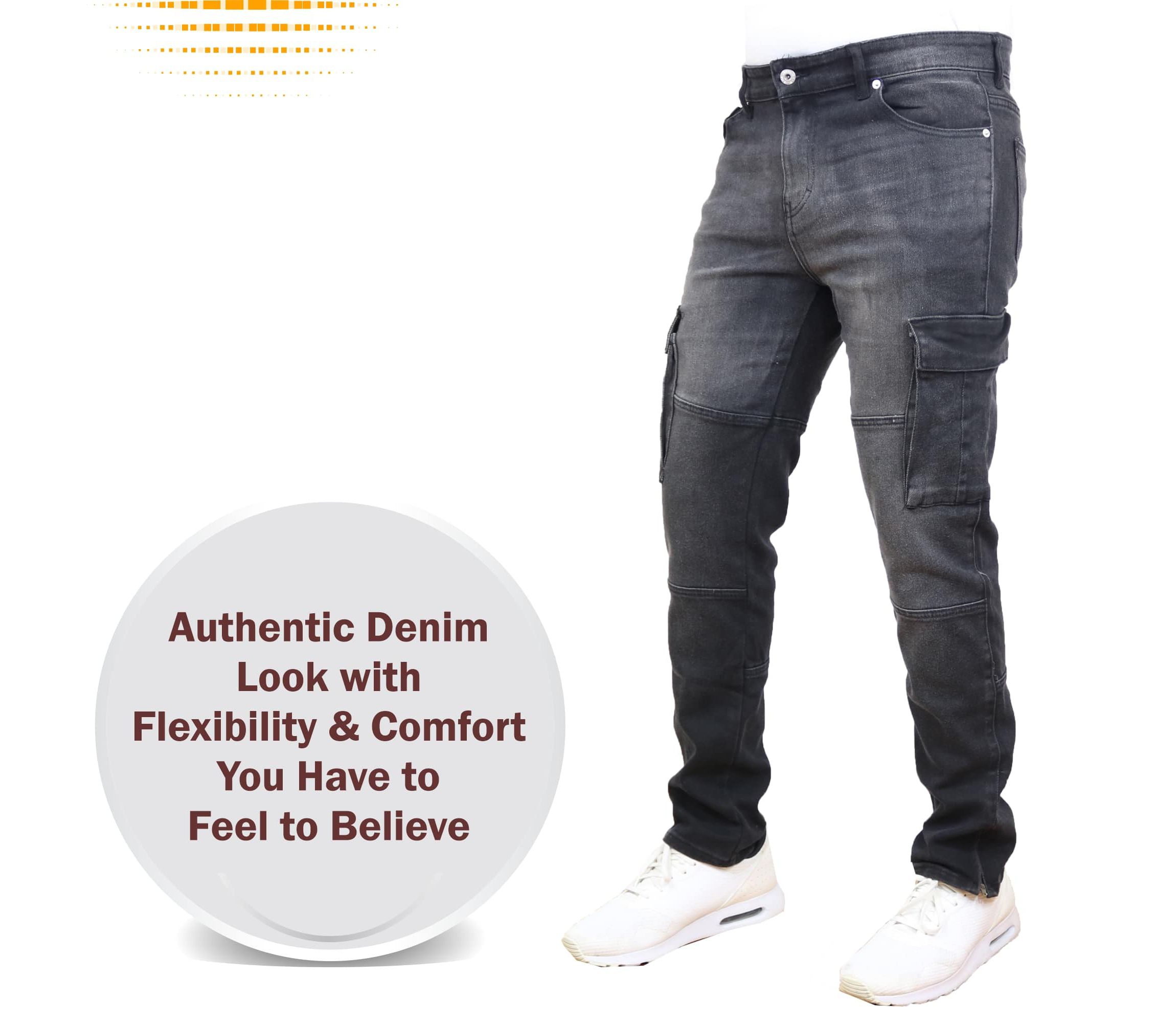 Blue Ice Mens Stretch Cargo Pocket Jeans-2 Pack