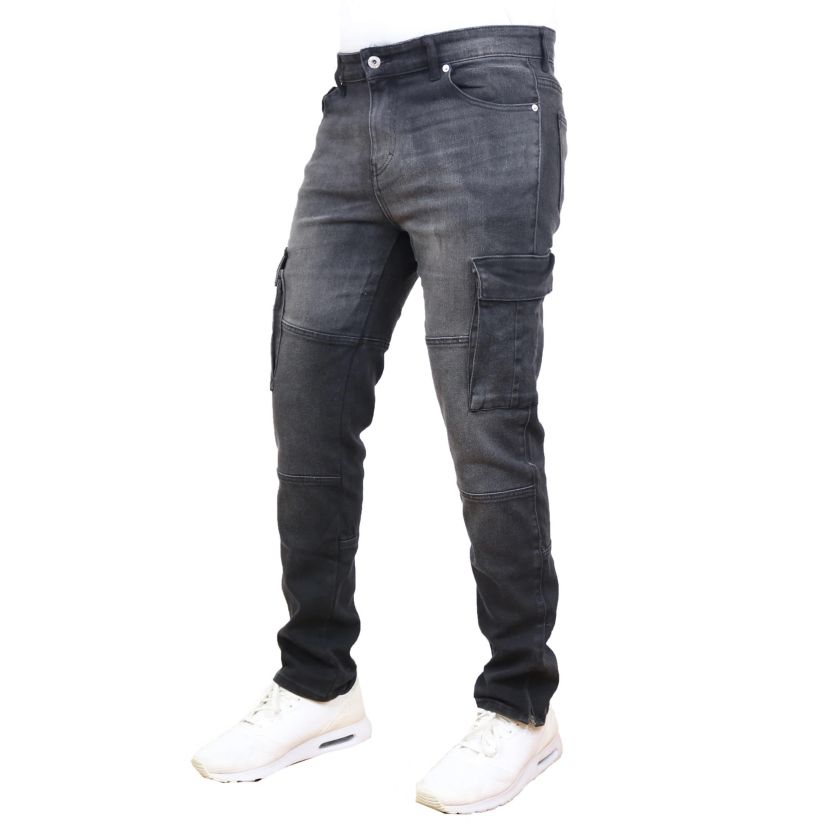 Blue Ice Mens Stretch Cargo Pocket Jeans