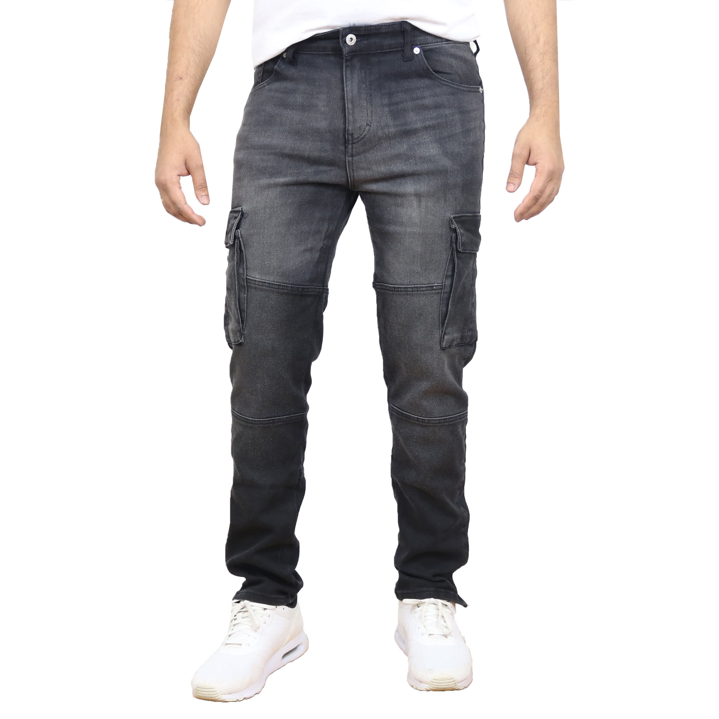 Blue Ice Mens Stretch Cargo Pocket Jeans