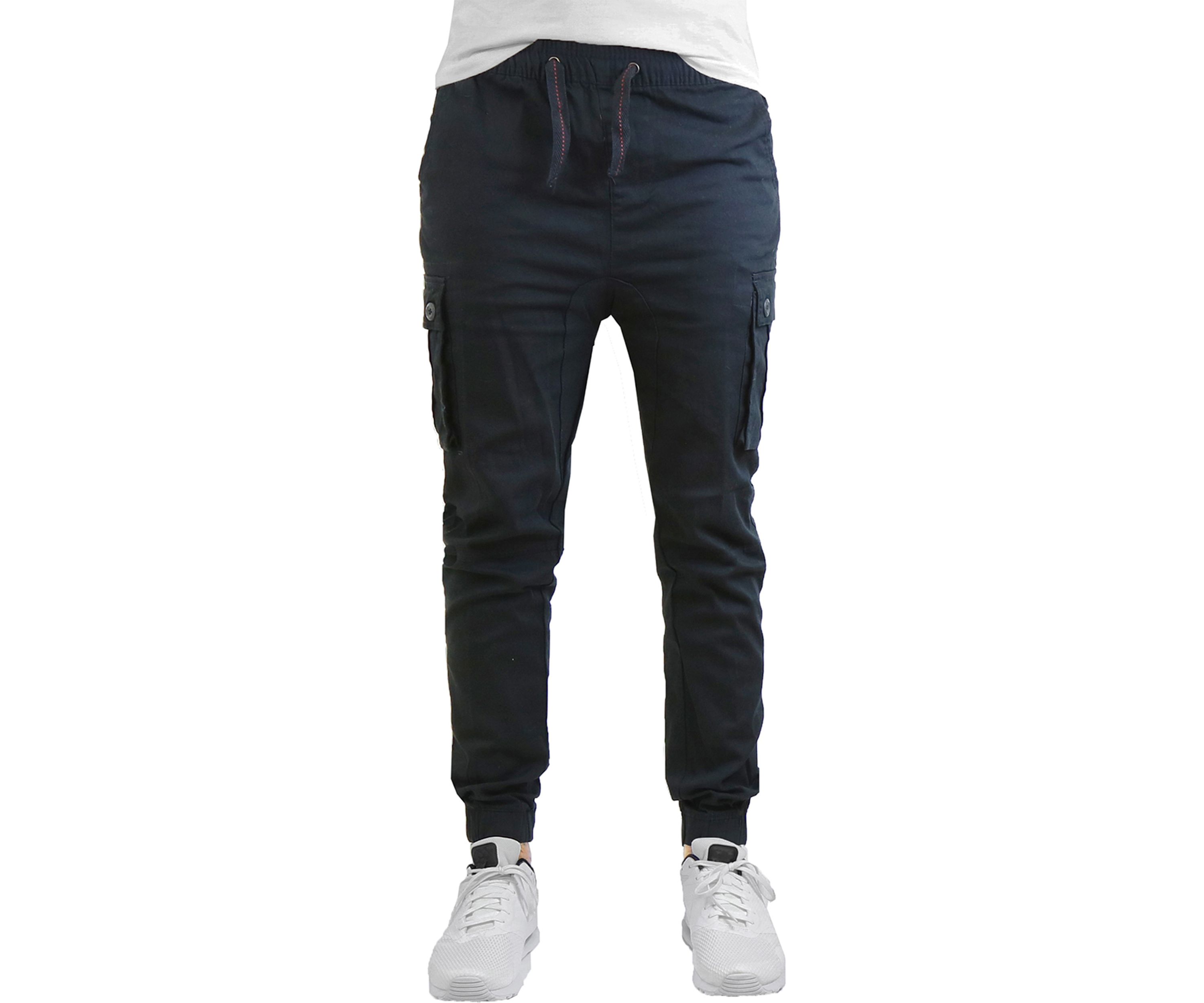 Mens Slim Fit Stretch Cargo Joggers