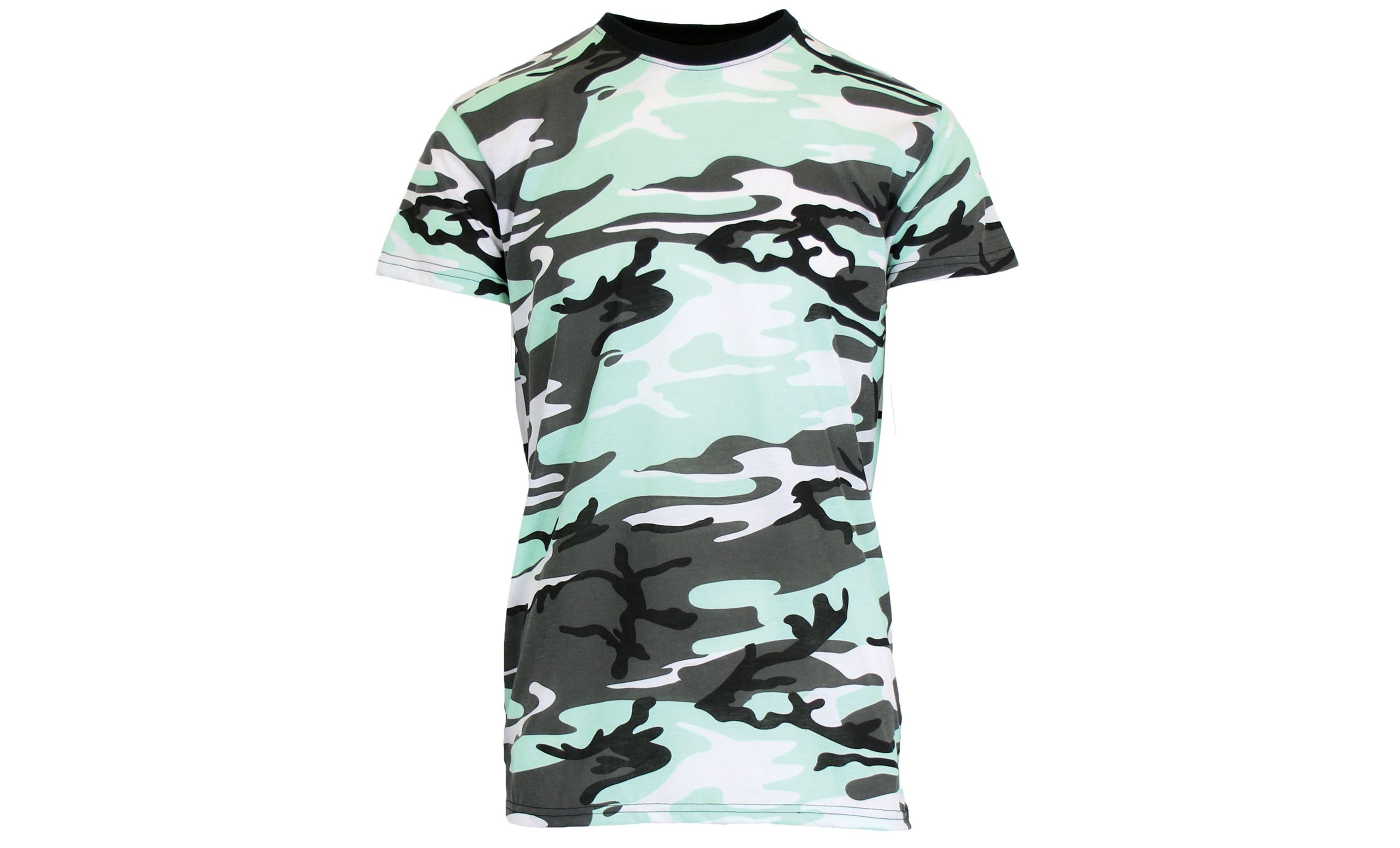 Galaxy By Harvic Mens Camo Printed Short Sleeve Crew Neck Tee