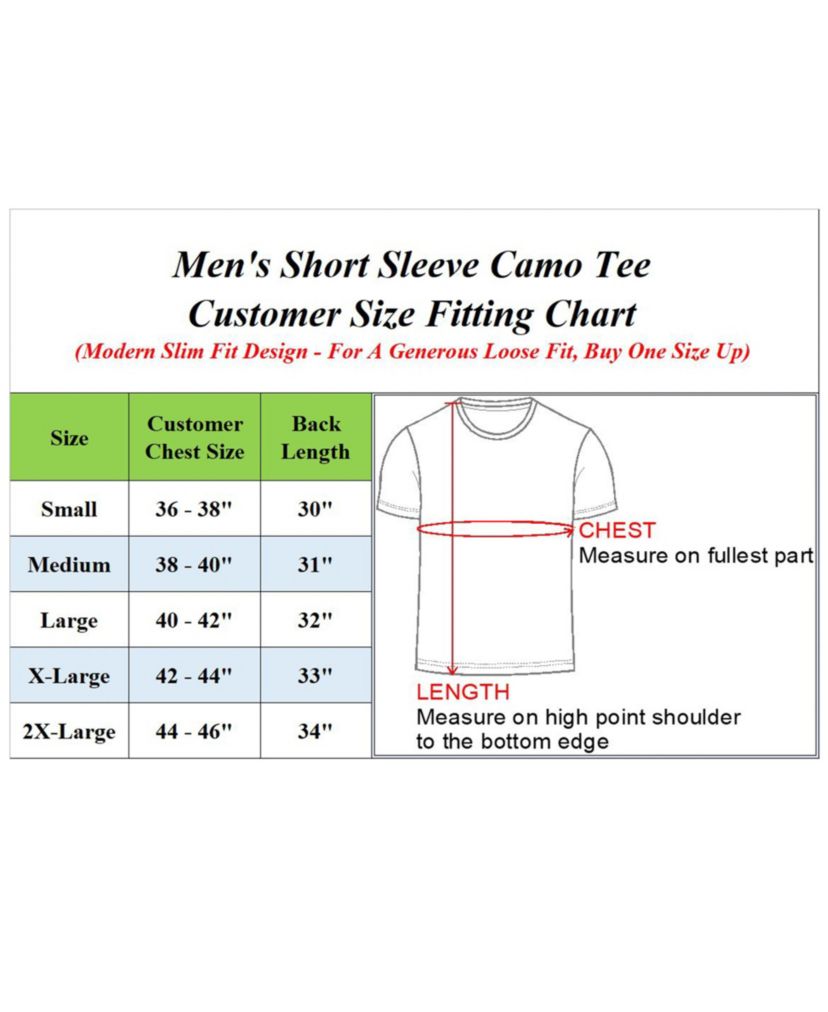 Galaxy By Harvic Mens Camo Printed Short Sleeve Crew Neck Tee