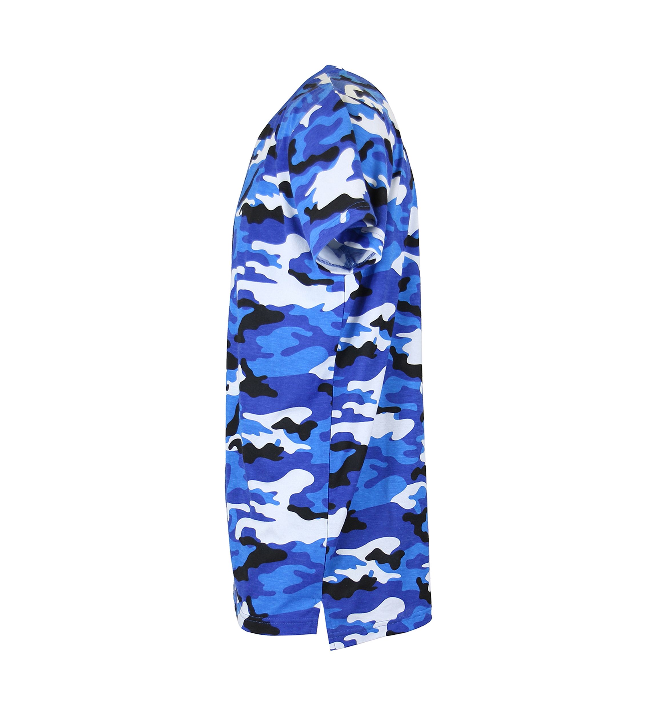 Mens Short Sleeve Crew Neck Camo Printed T-Shirt
