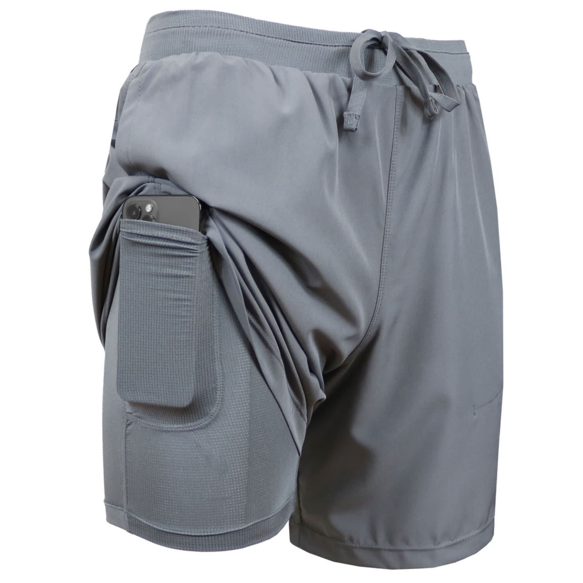 Jump Start Men’s 6-Pocket All Motion Stretch Utility Shorts