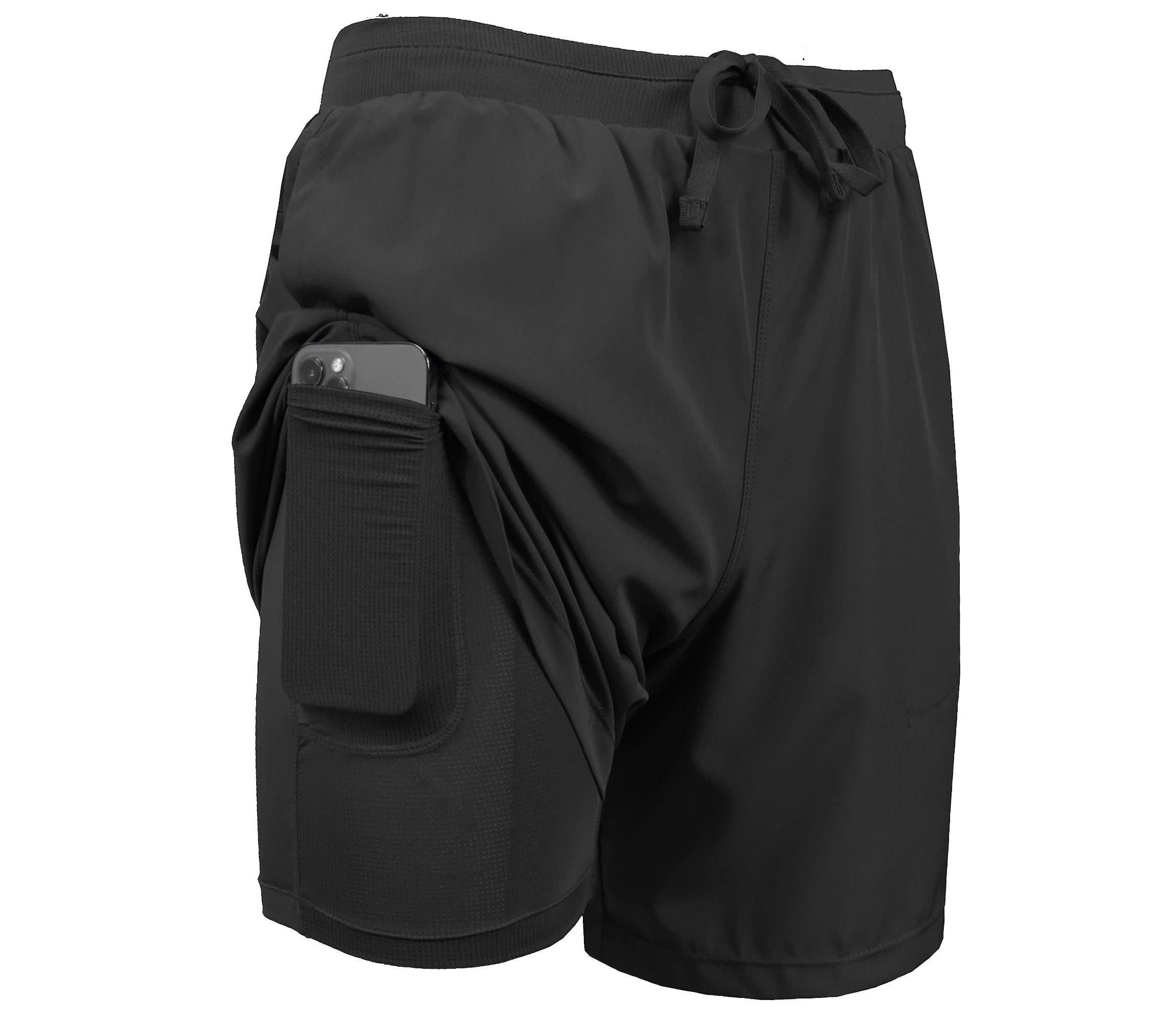 Jump Start Men’s 6-Pocket All Motion Stretch Utility Shorts