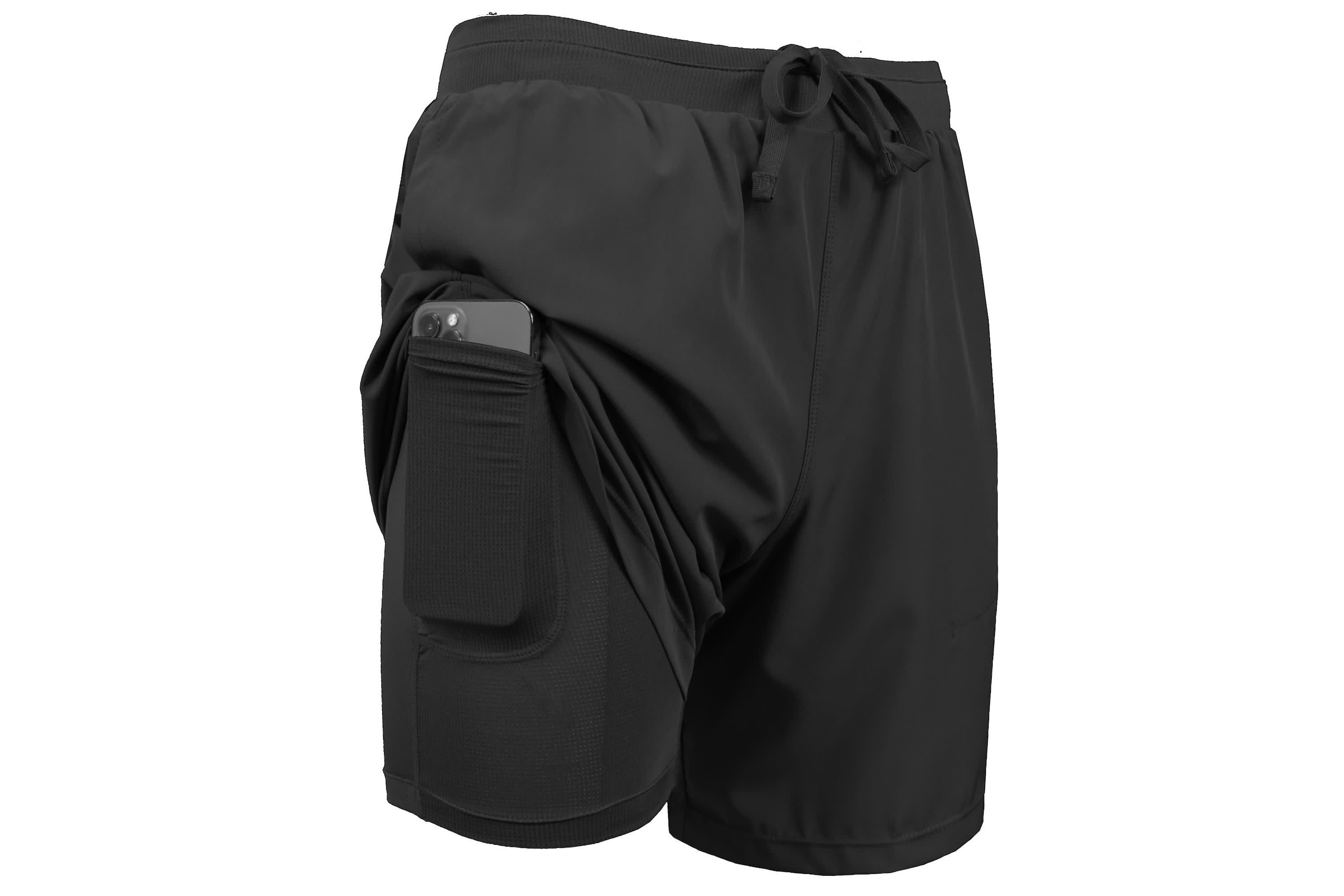 Jump Start Men’s 6-Pocket All Motion Stretch Utility Shorts