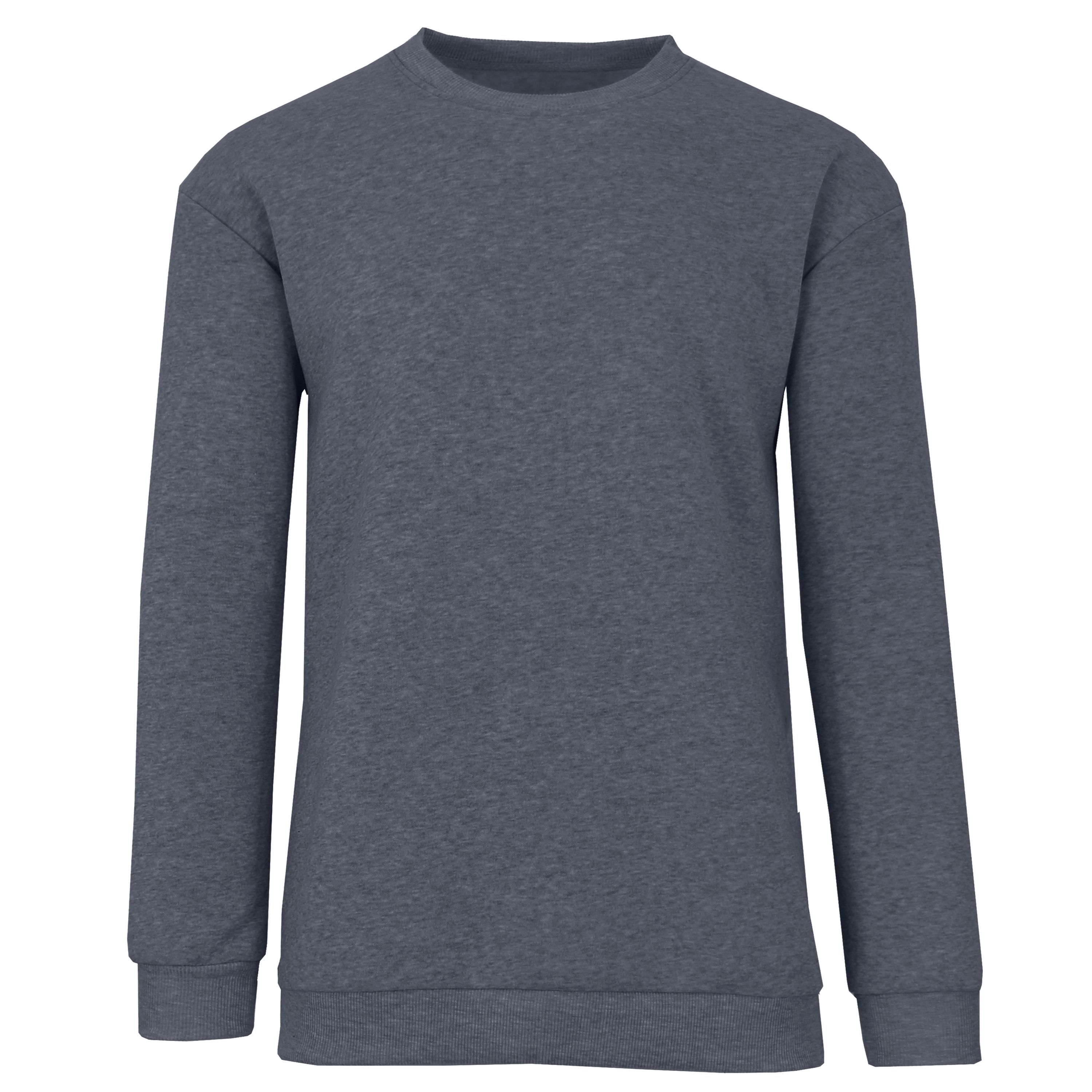 Galaxy By Harvic Mens Crew Neck Fleece-Lined Pullover Sweatshirt