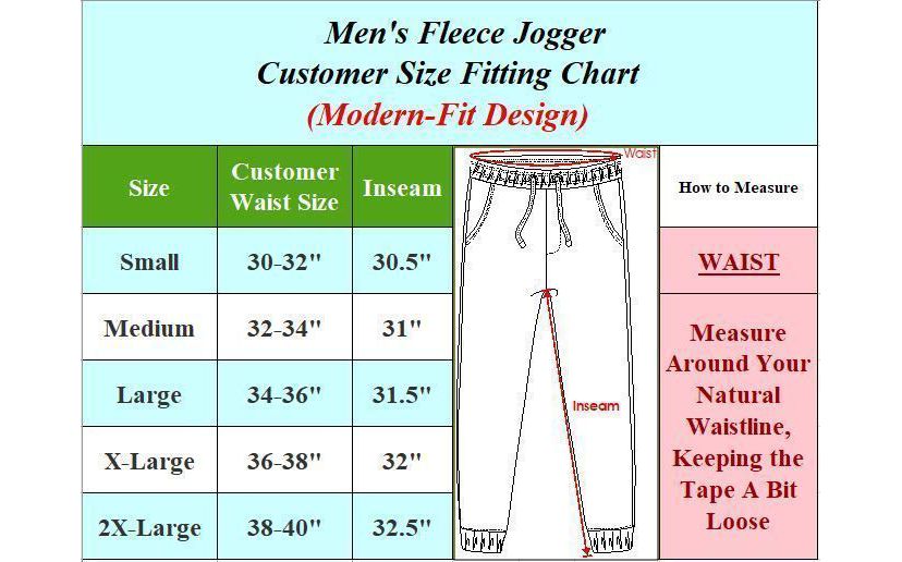 Galaxy By Harvic Mens Slim Fit Heavyweight Classic Fleece Jogger Sweatpants- 3 Pack