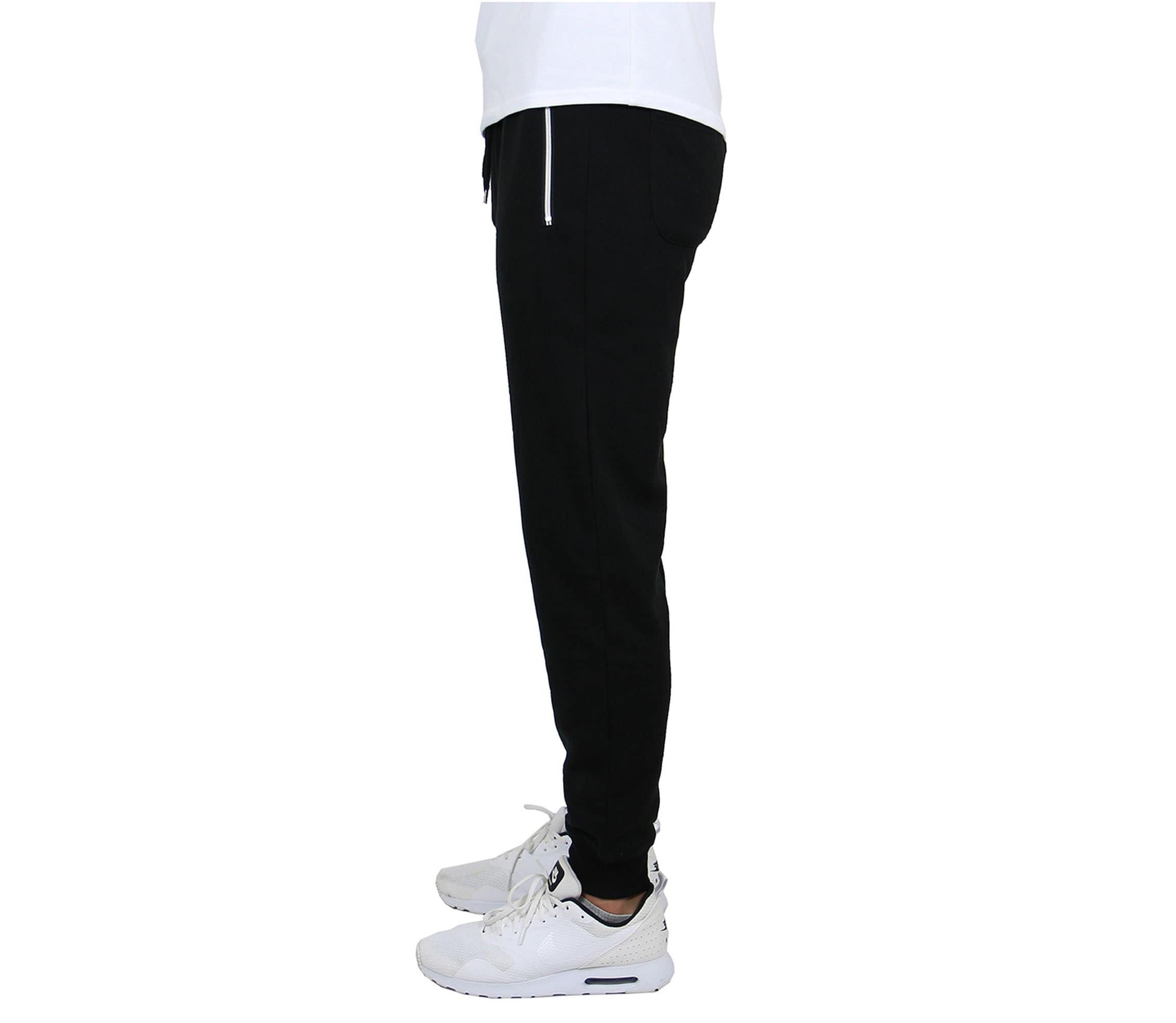 Blue Ice  Mens Fleece-Lined Jogger Sweatpants With Zipper Pockets