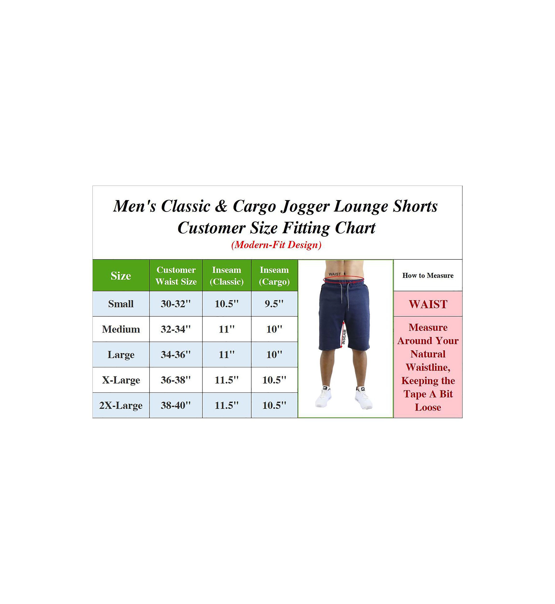 Mens Classic Jogger Lounge Shorts