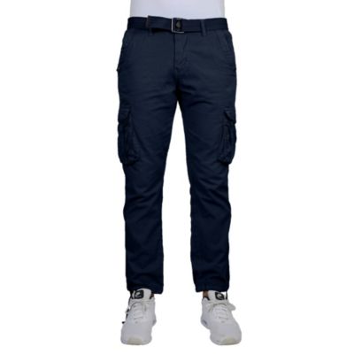 Calvin Klein Jeans TWO TONE PARACHUTE PANT - Trousers - blue grey