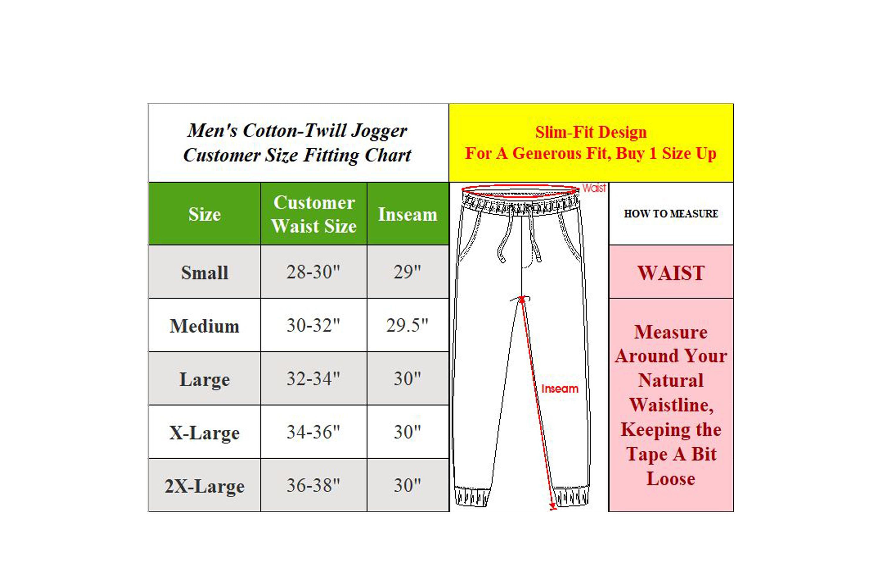 Slim-Fit Twill Jogger Pants-3-Pack