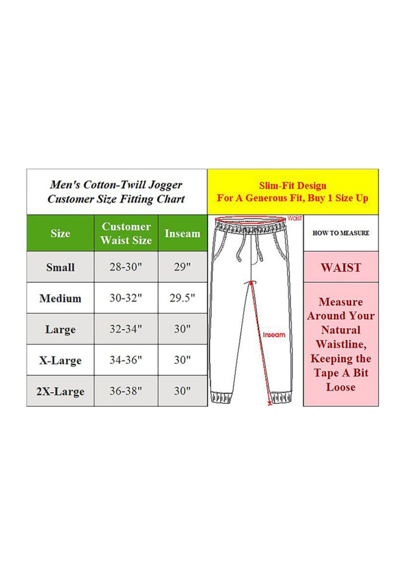 Mens Basic Stretch Joggers