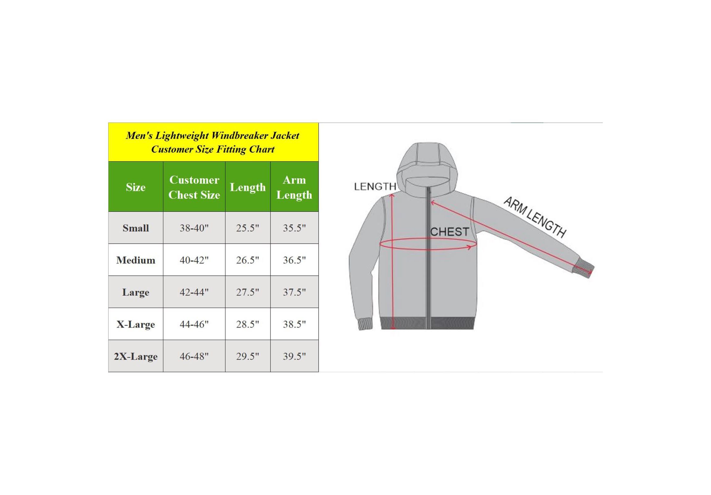 Men’s Fleece Lined Windbreaker Jacket Coat With Tuck In Hood