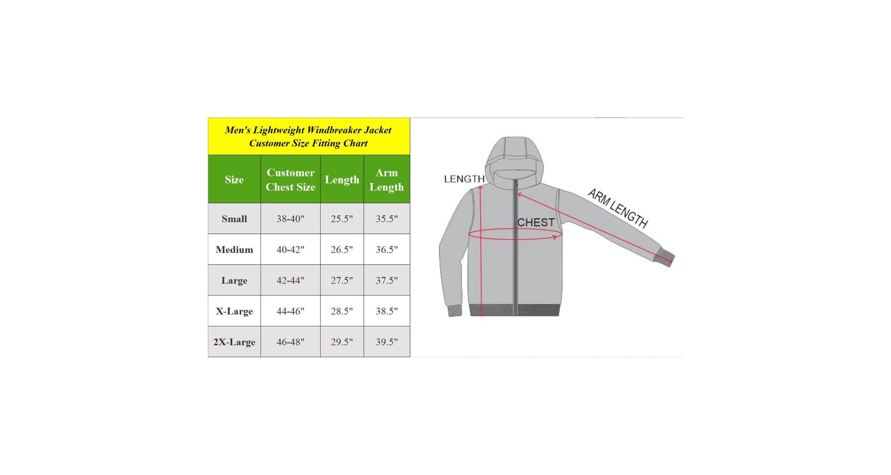 Men’s Fleece Lined Windbreaker Jacket Coat With Tuck In Hood