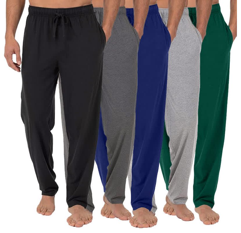 Blue Ice Mens Modern Fit Classic Lounge Pants-5 Pack