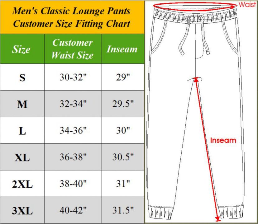 Blue Ice Mens Modern Fit Classic Lounge Pants-5 Pack