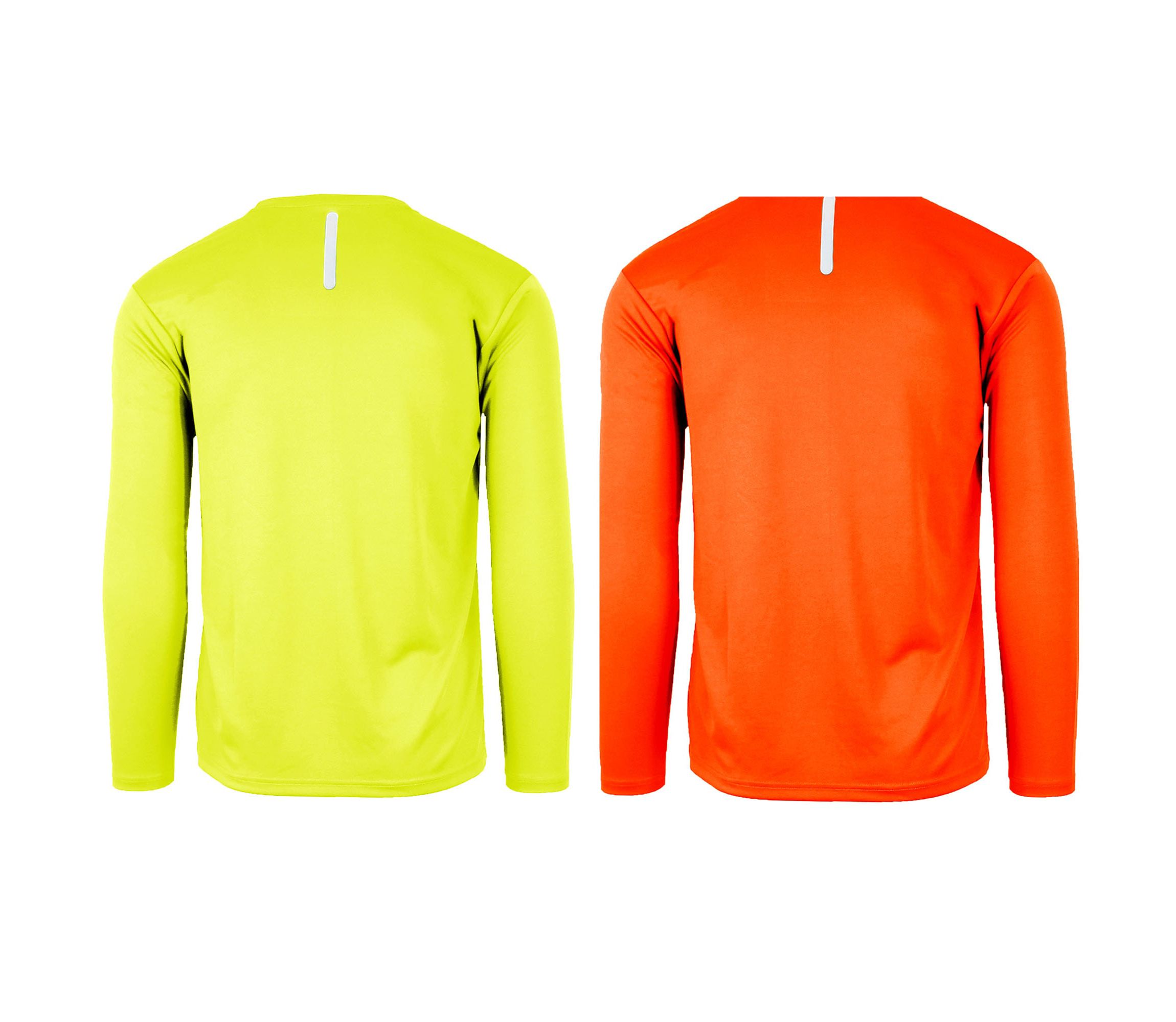 Long Sleeve Moisture-Wicking Performance Crew Neck Tee -2 Pack