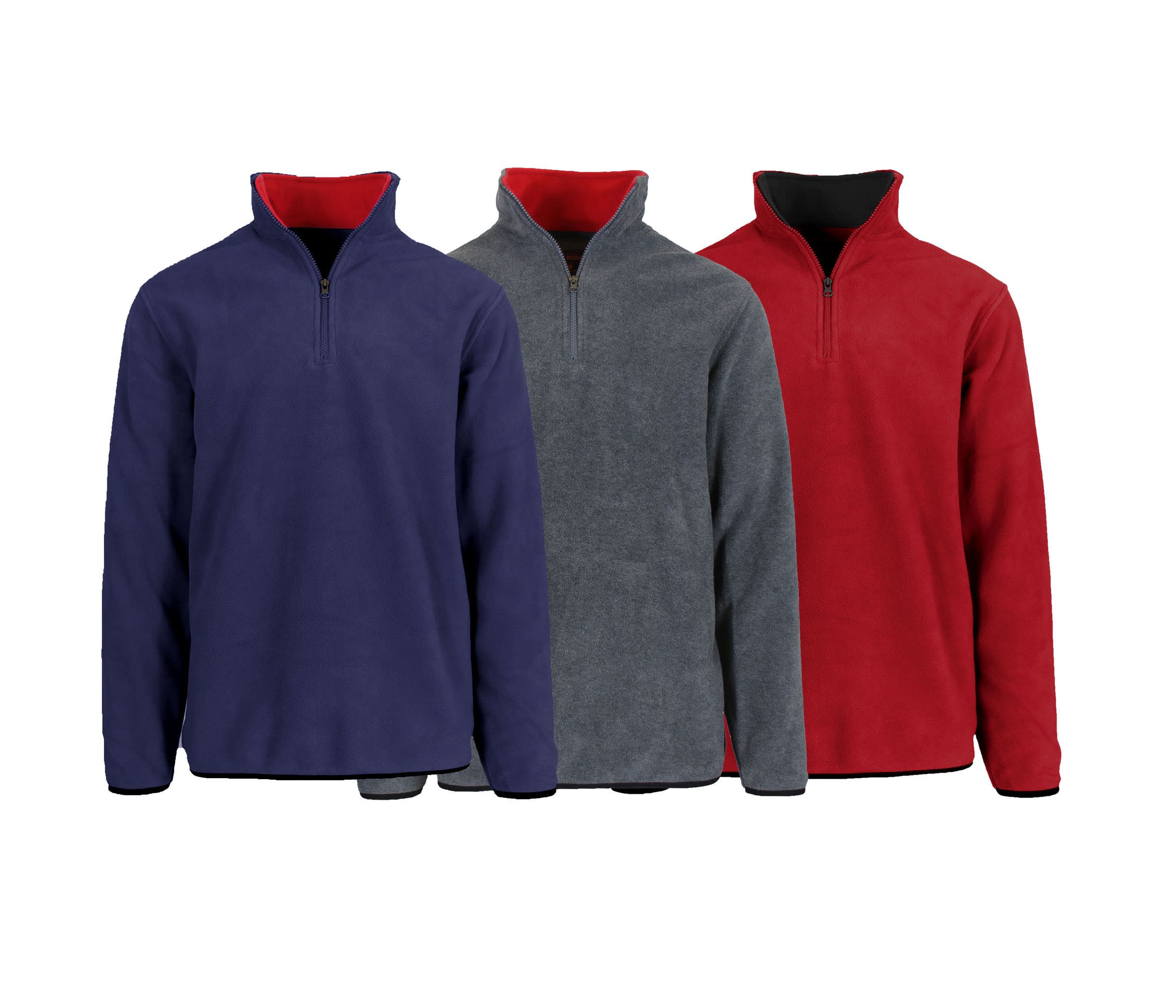 Polar Fleece Pullover Quarter Zip Sweater