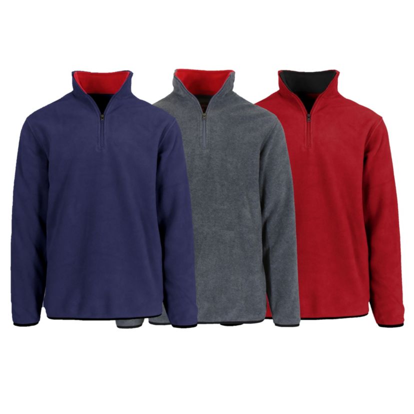 Polar Fleece Pullover Quarter Zip Sweater