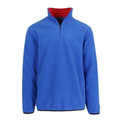Stone Mountain Men's Polar Fleece Pullover Quarter Zip Sweater, XL