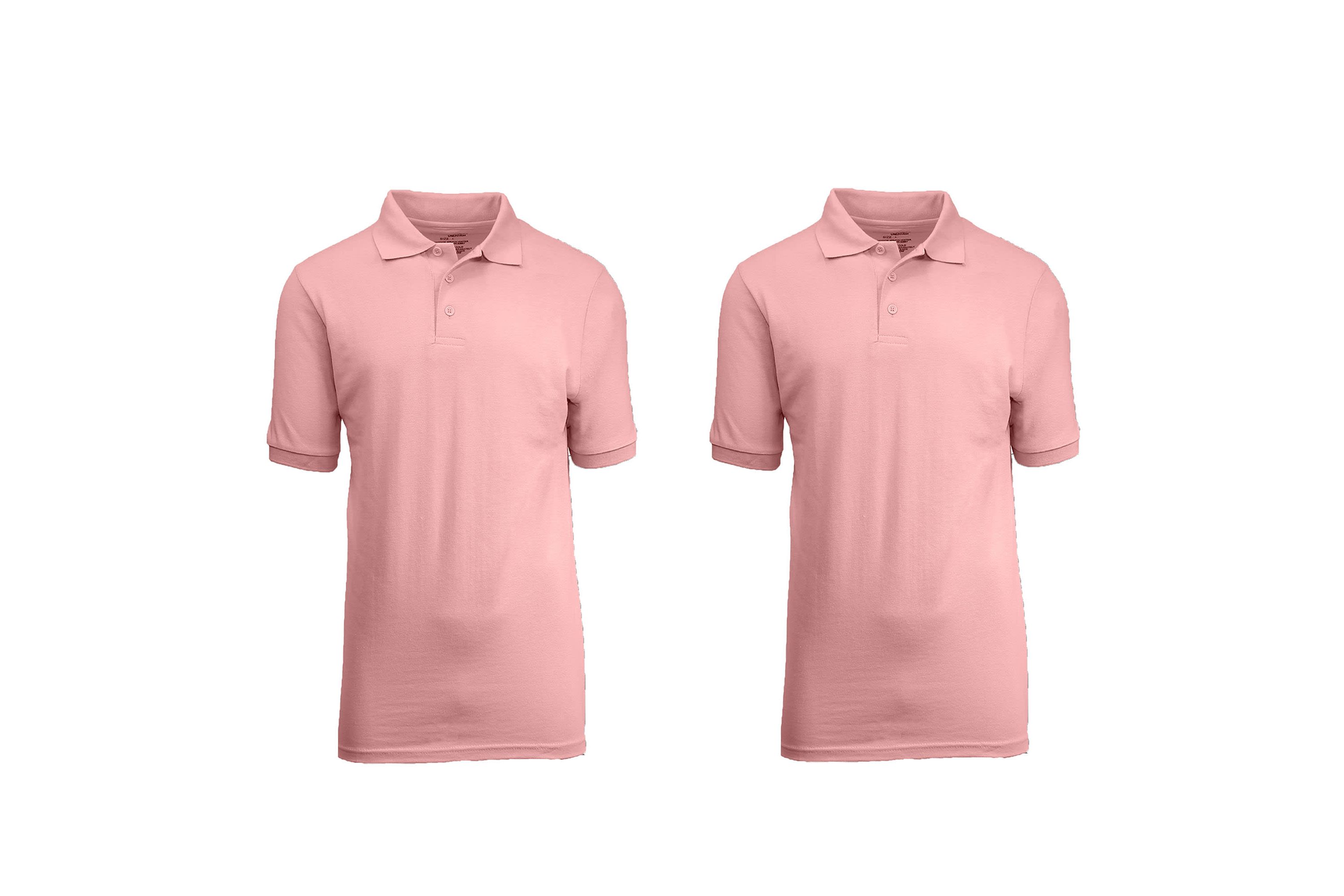 Tagless Short Sleeve Pique Polo Shirt-2 Pack