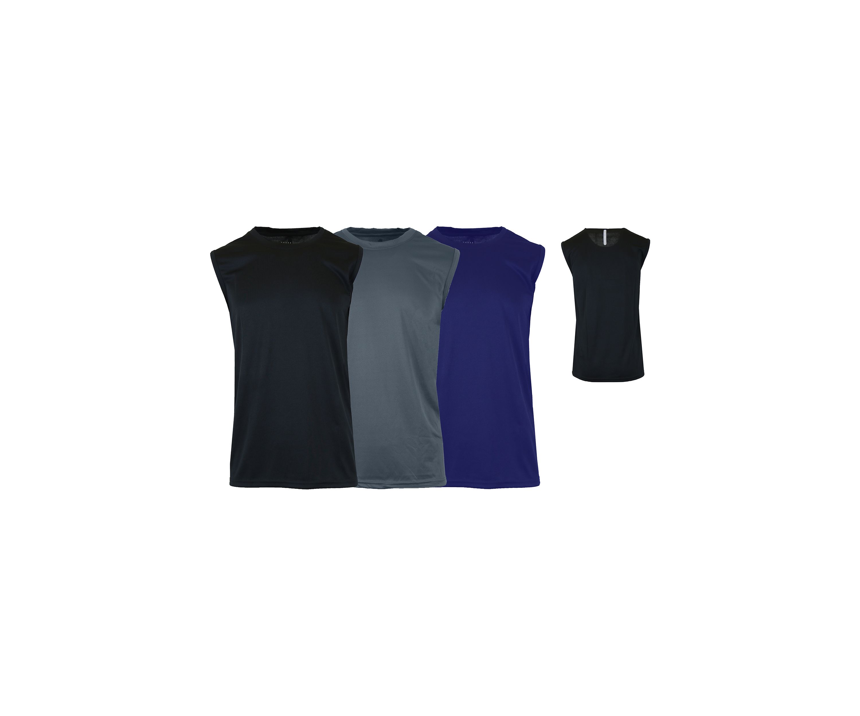 Mens Moisture-Wicking Sleeveless Performance Tank Top - 3 Pack