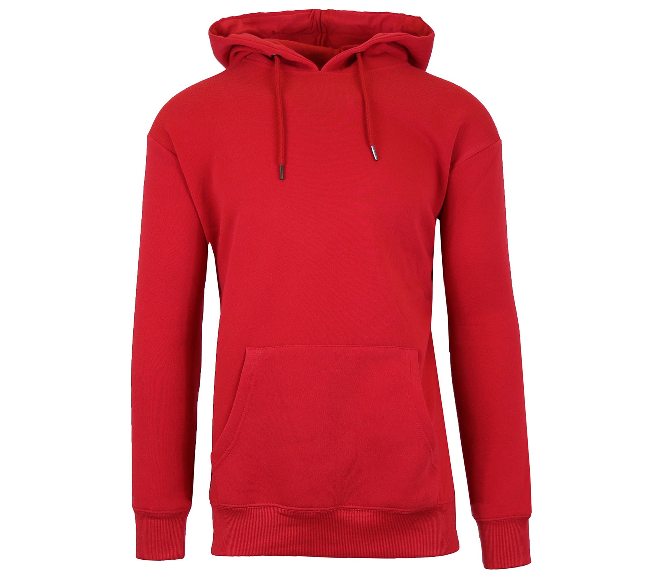 Mens Loose-Fit Fleece-Lined Pullover Hoodie