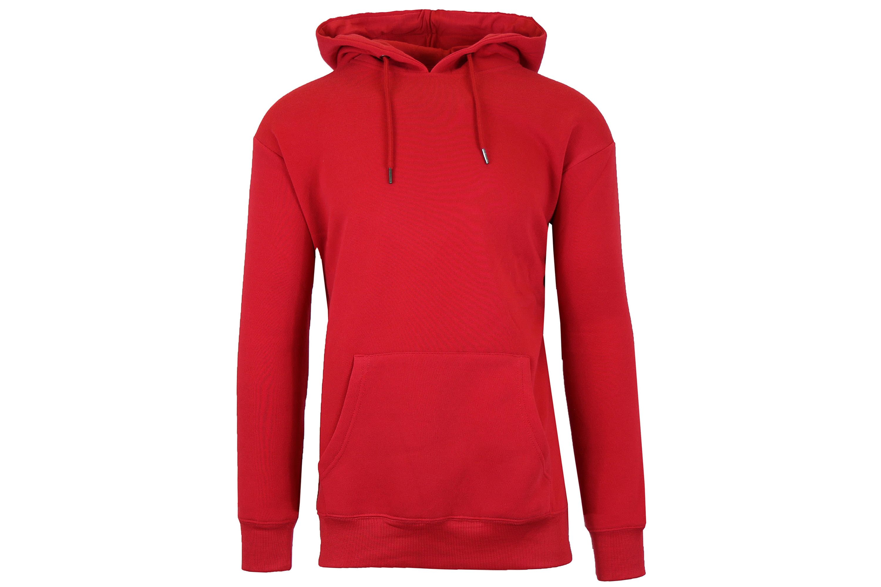 Mens Loose-Fit Fleece-Lined Pullover Hoodie