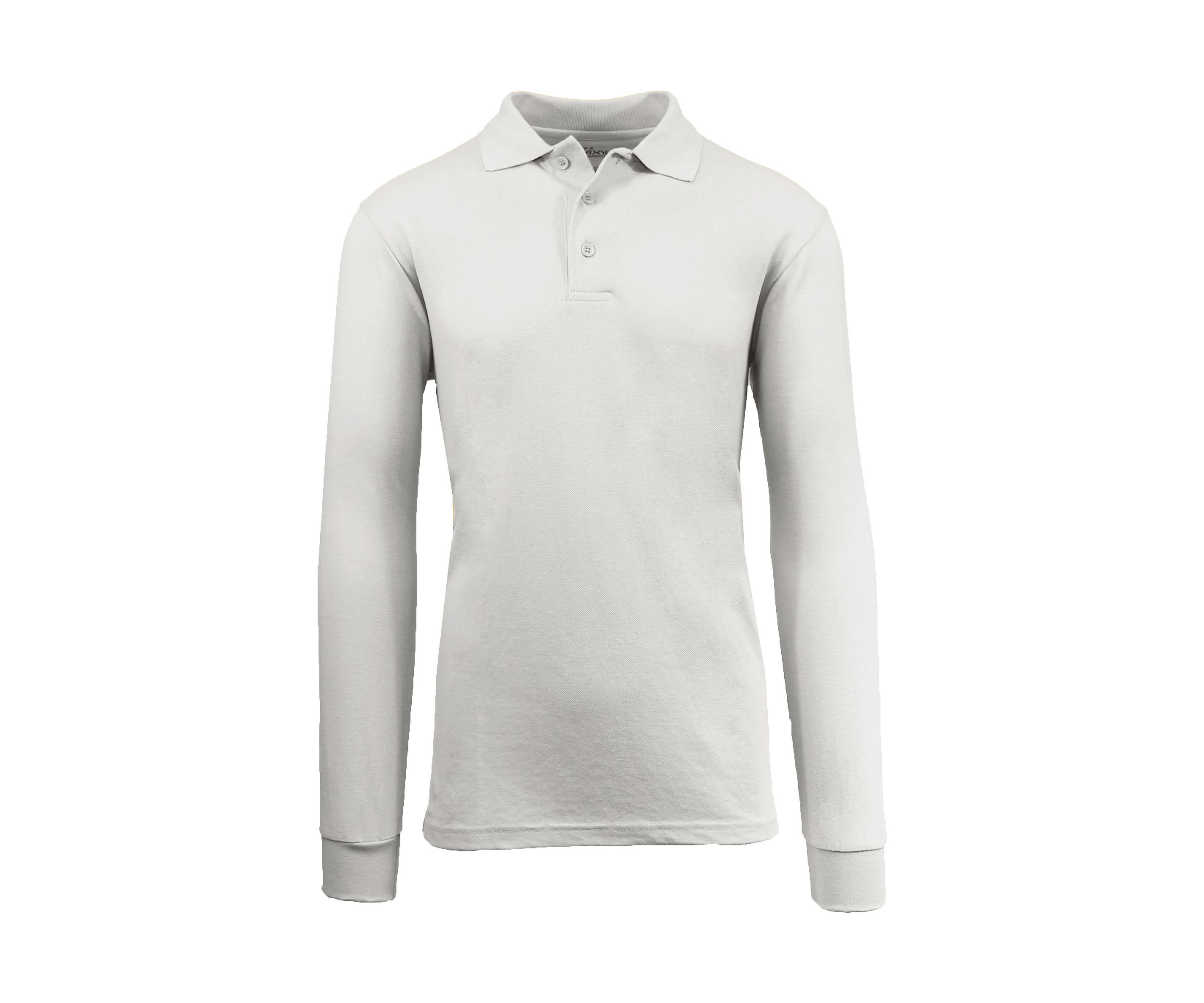 Mens Long Sleeve Piqué Polo Shirt