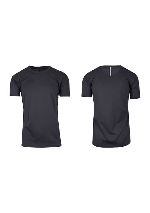 Galaxy by Harvic Mens Moisture-Wicking Short Sleeve Performance