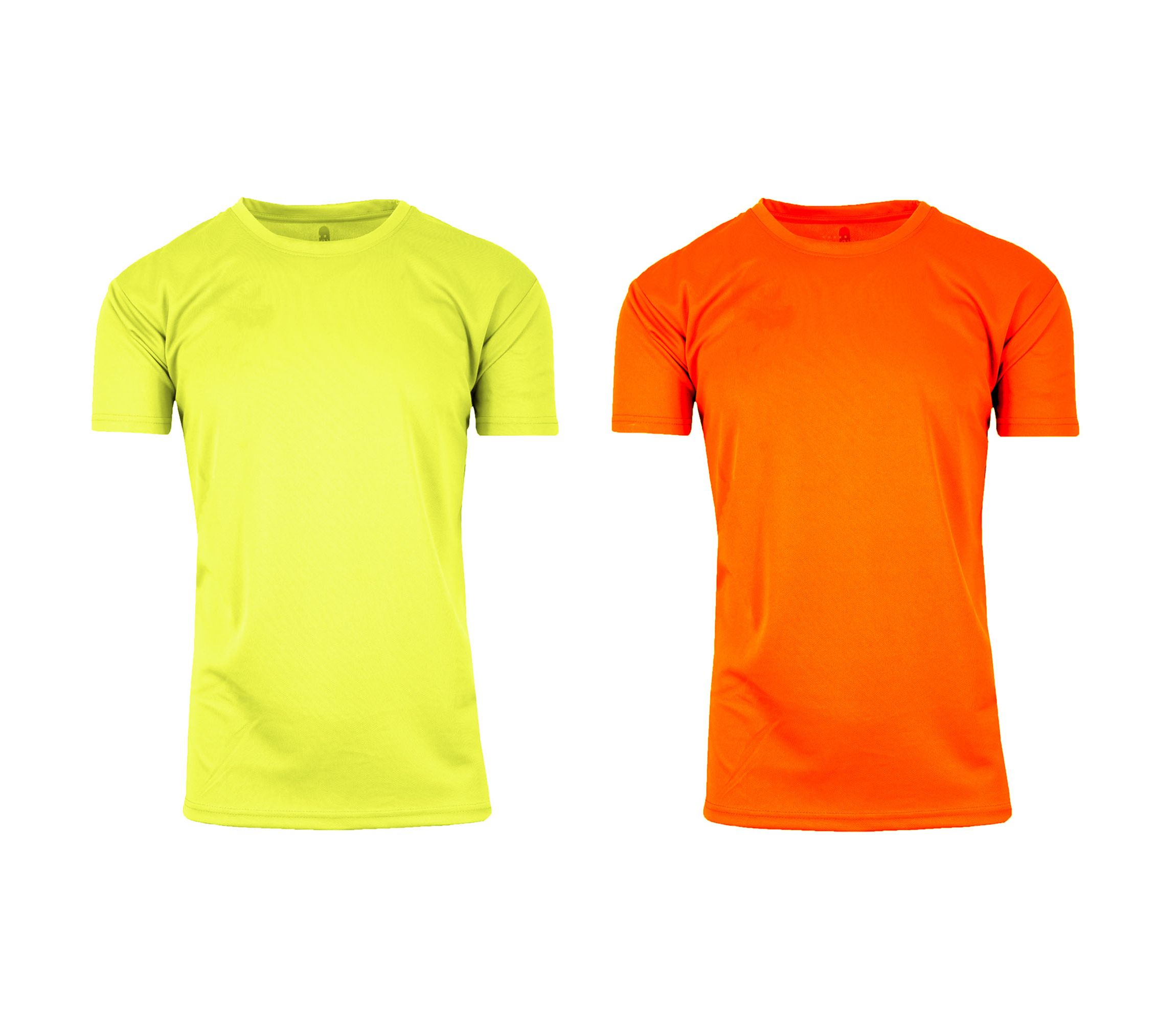 Short Sleeve Moisture-Wicking Quick Dry Performance Crew Neck Tee -2 Pack