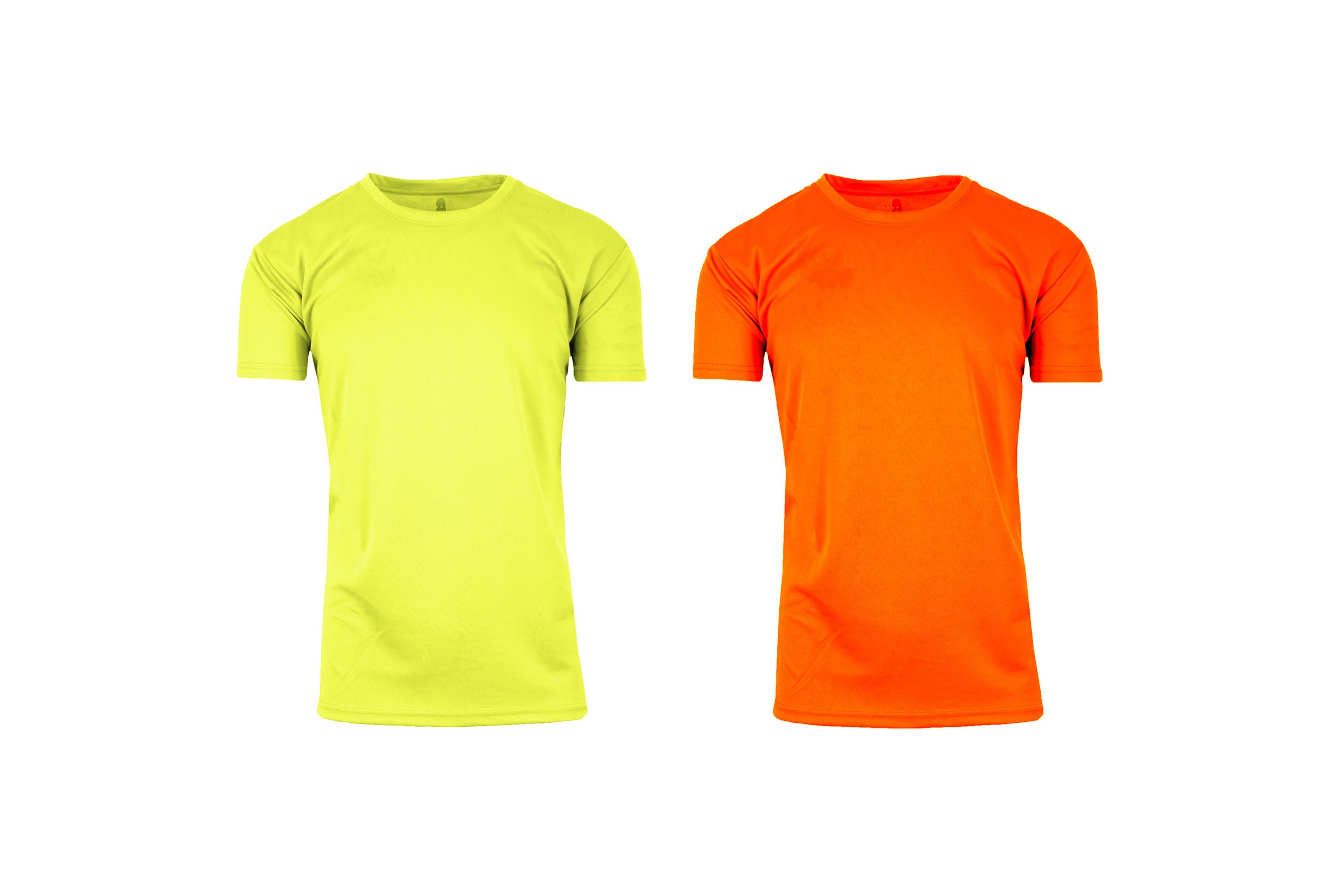 Short Sleeve Moisture-Wicking Quick Dry Performance Crew Neck Tee -2 Pack