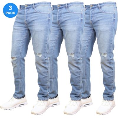 Blue Ice Men’s Stretch Ripped Jeans-3 Pack, 36 x 30