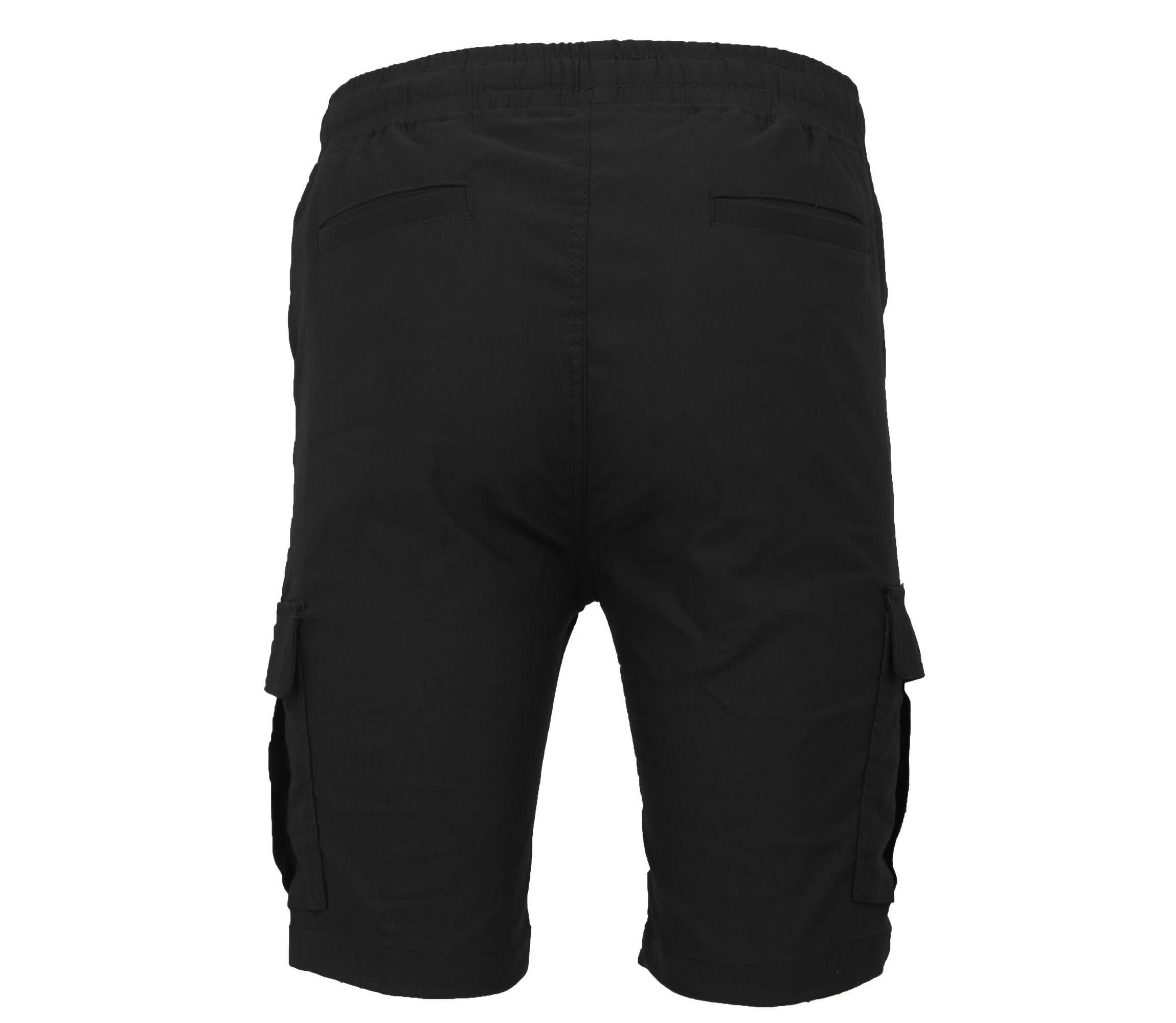 Galaxy By Harvic Men’s Slim Fit Super Flex Stretch Cargo Jogger Shorts-2 Pack