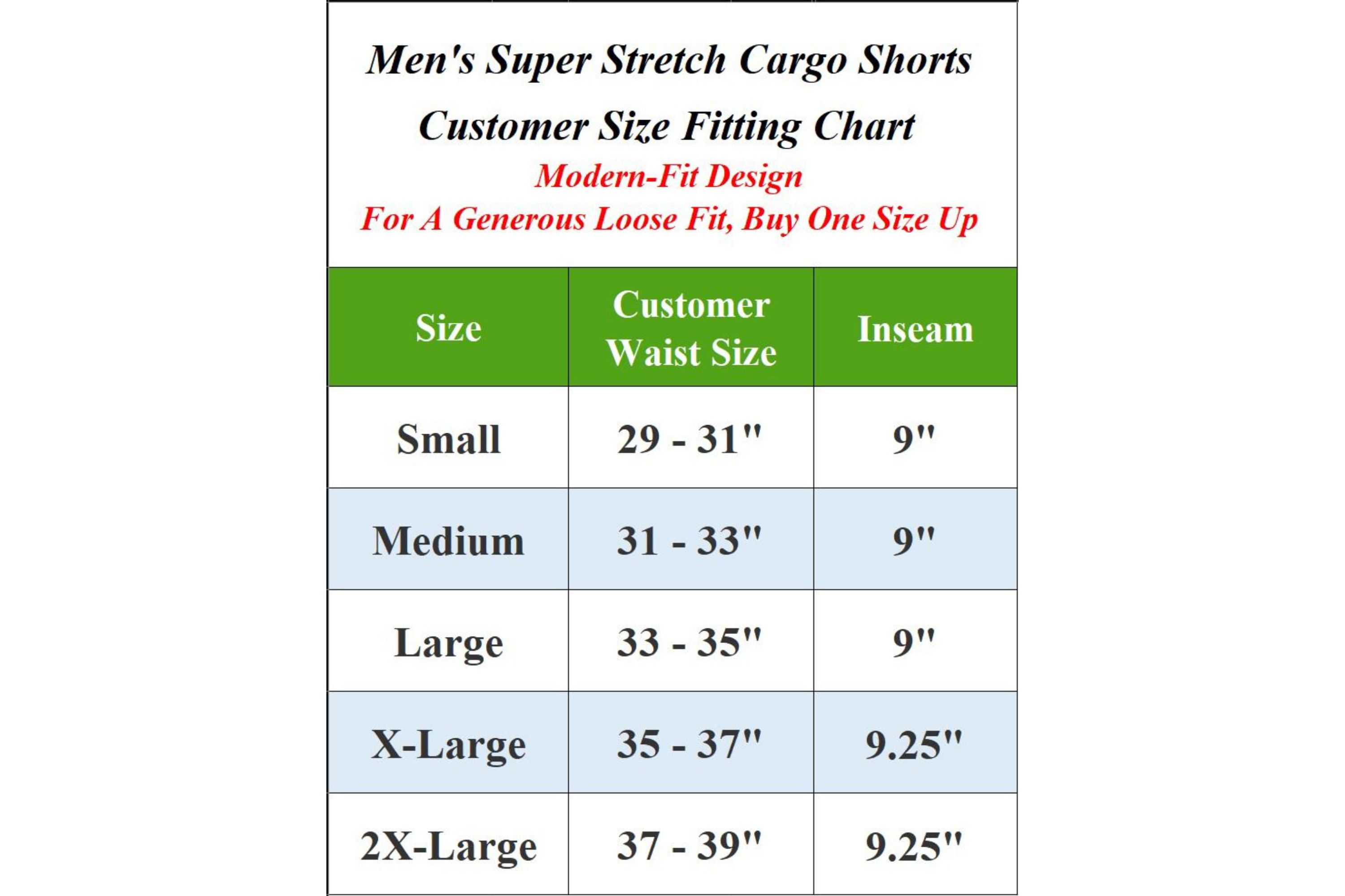 Galaxy By Harvic Men’s Slim Fit Super Flex Stretch Cargo Jogger Shorts-5 Pack