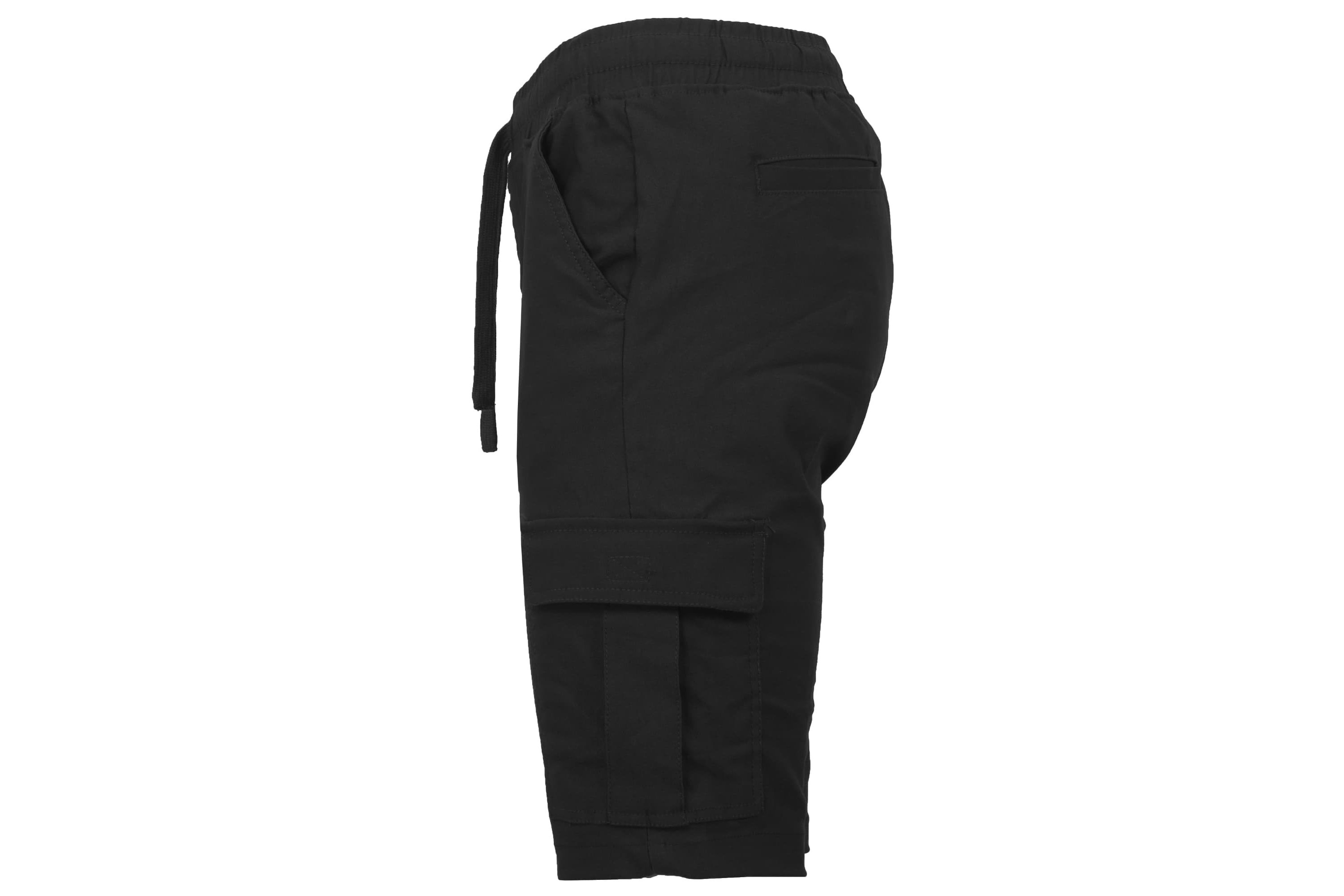 Galaxy By Harvic Men’s Slim Fit Super Flex Stretch Cargo Jogger Shorts-5 Pack