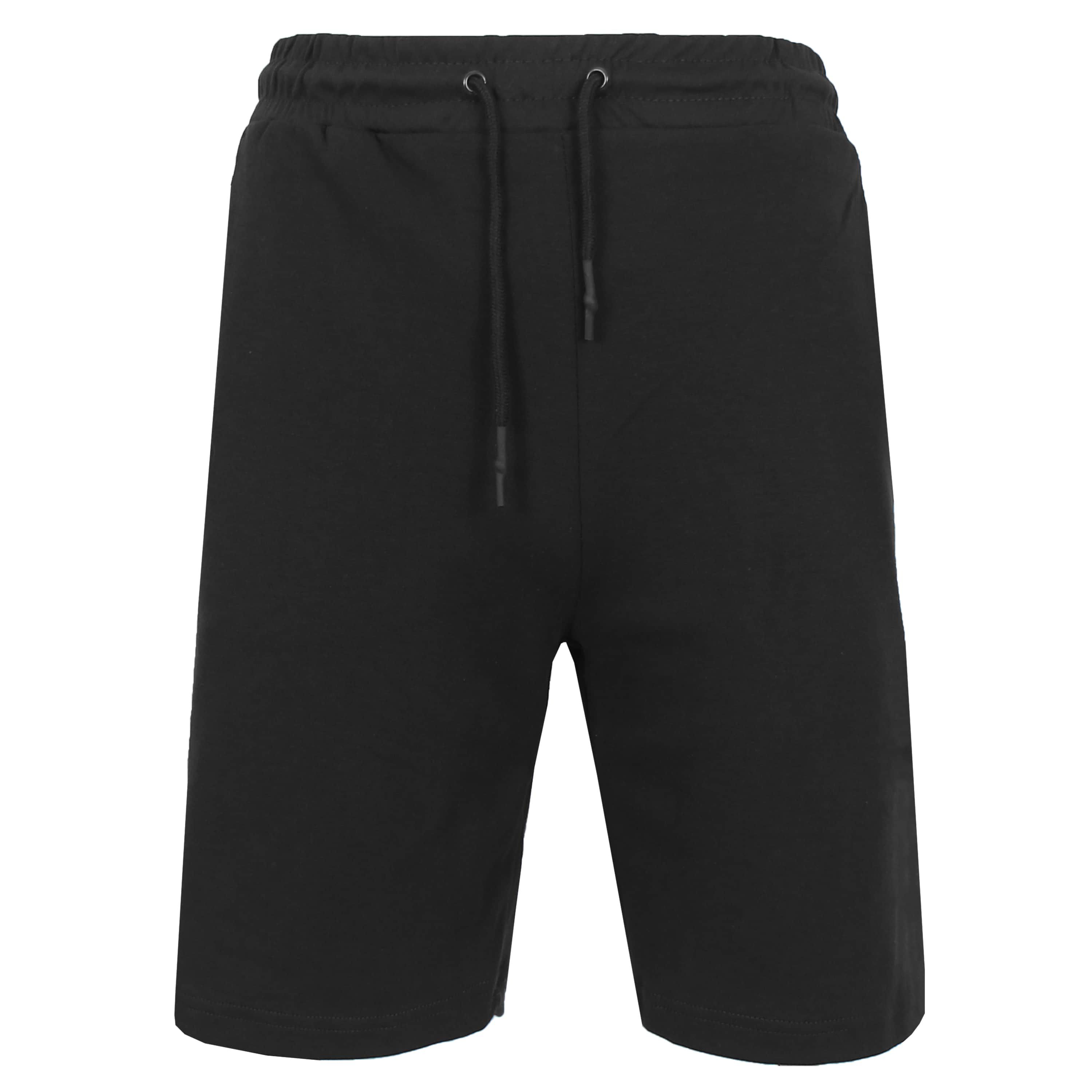Blu Rock Mens Oversized  Tech Fleece Jogger Sweat Lounge Shorts With Long Zipper Side Pocket