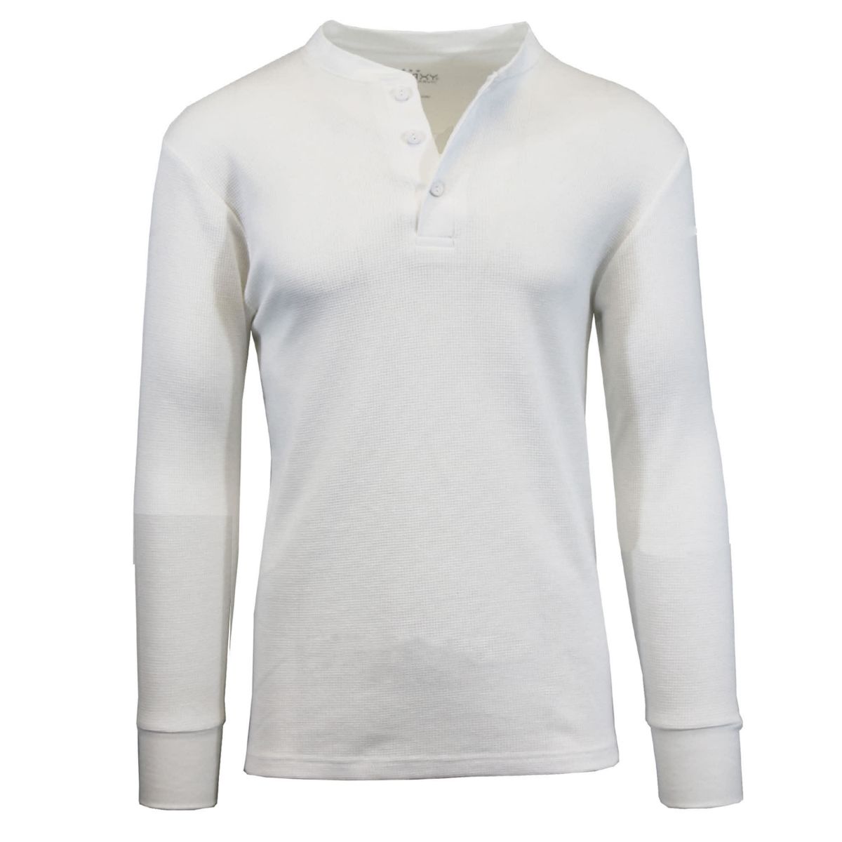 Mens Waffle-Knit Thermal Henley