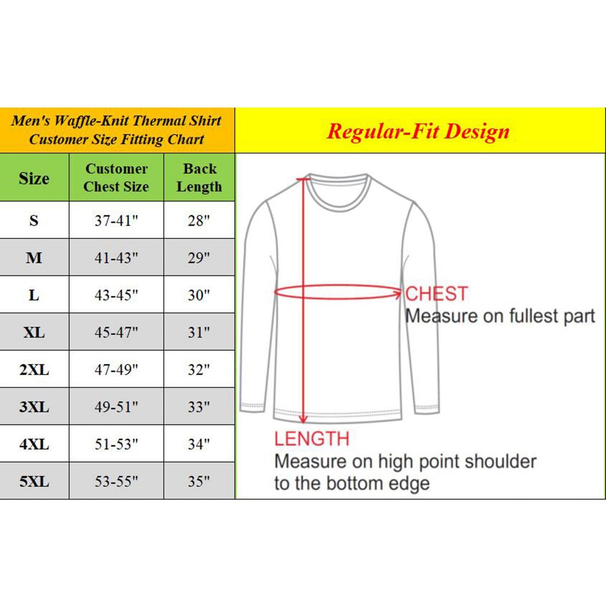 Mens Long Sleeve Thermal Shirts
