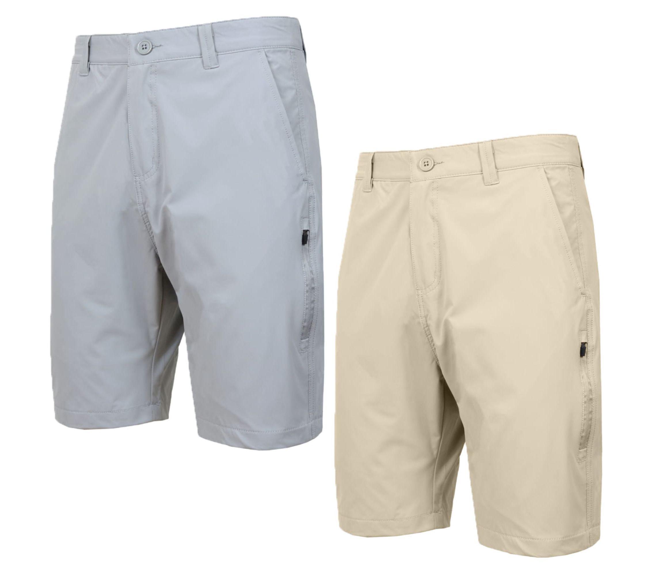 Jump Start Men’s 6-Pocket All Motion Stretch Utility Shorts-2 Pack