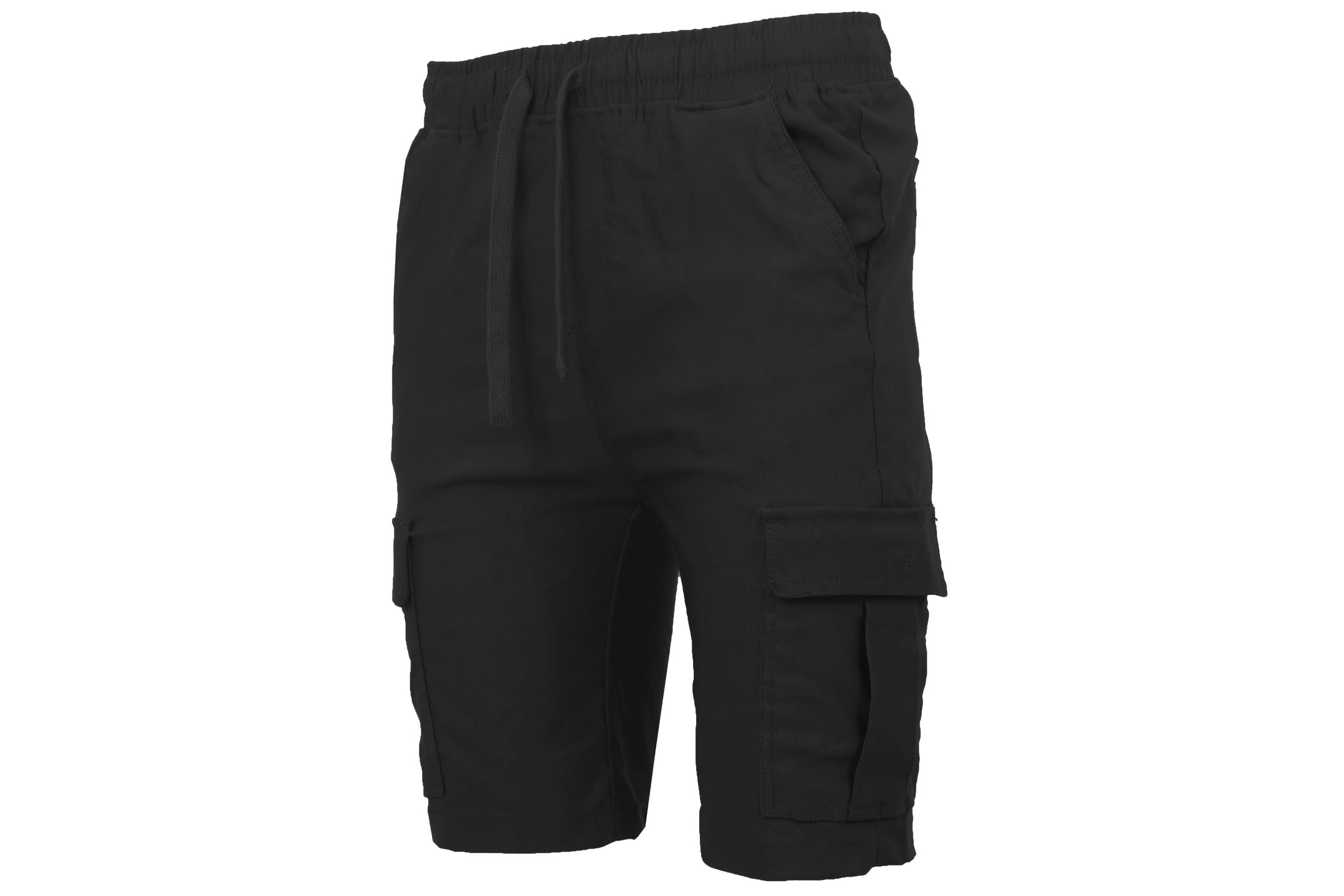 Galaxy By Harvic Men’s Slim Fit Super Flex Stretch Cargo Jogger Shorts
