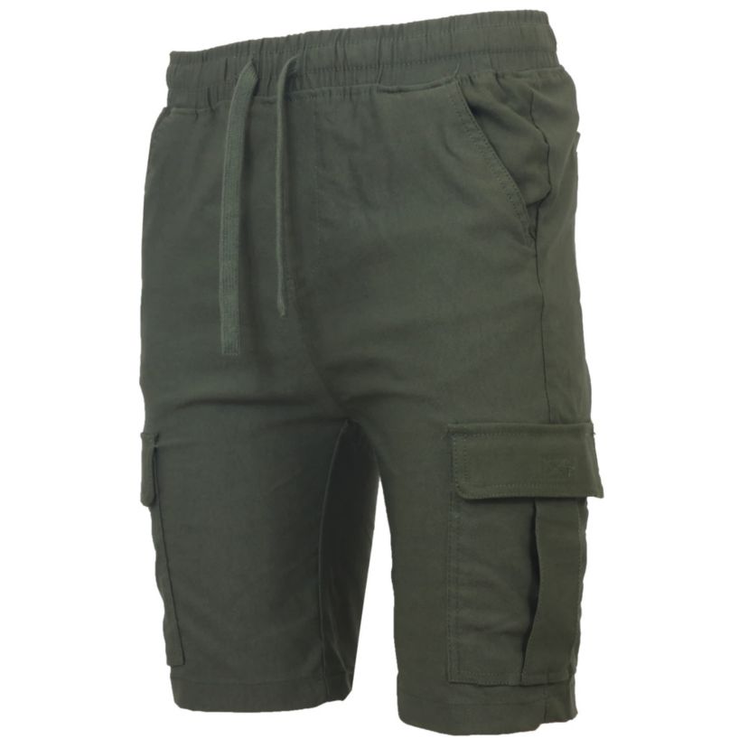 Galaxy By Harvic Men’s Slim Fit Super Flex Stretch Cargo Jogger Shorts